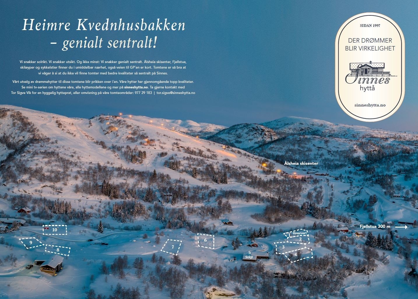 Tomtekart - tomt 2 til høyre på bildet Galleribilde