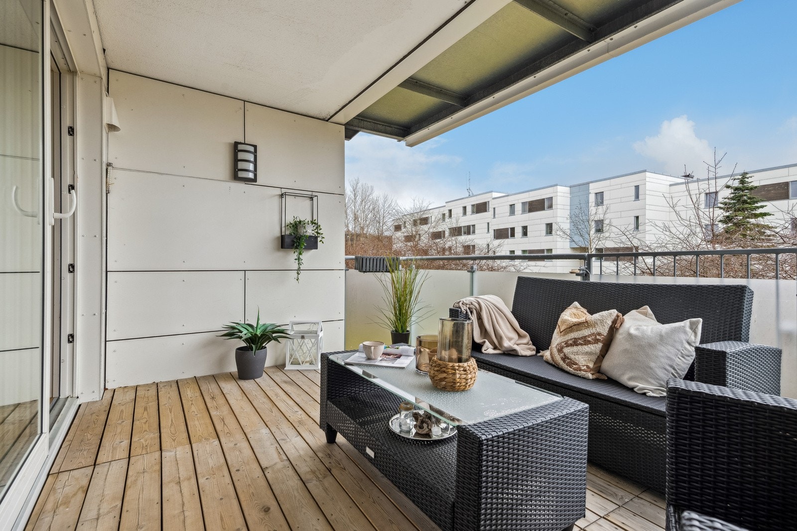 Her kan man enkelt møblere med ønsket utemøblement. Galleribilde