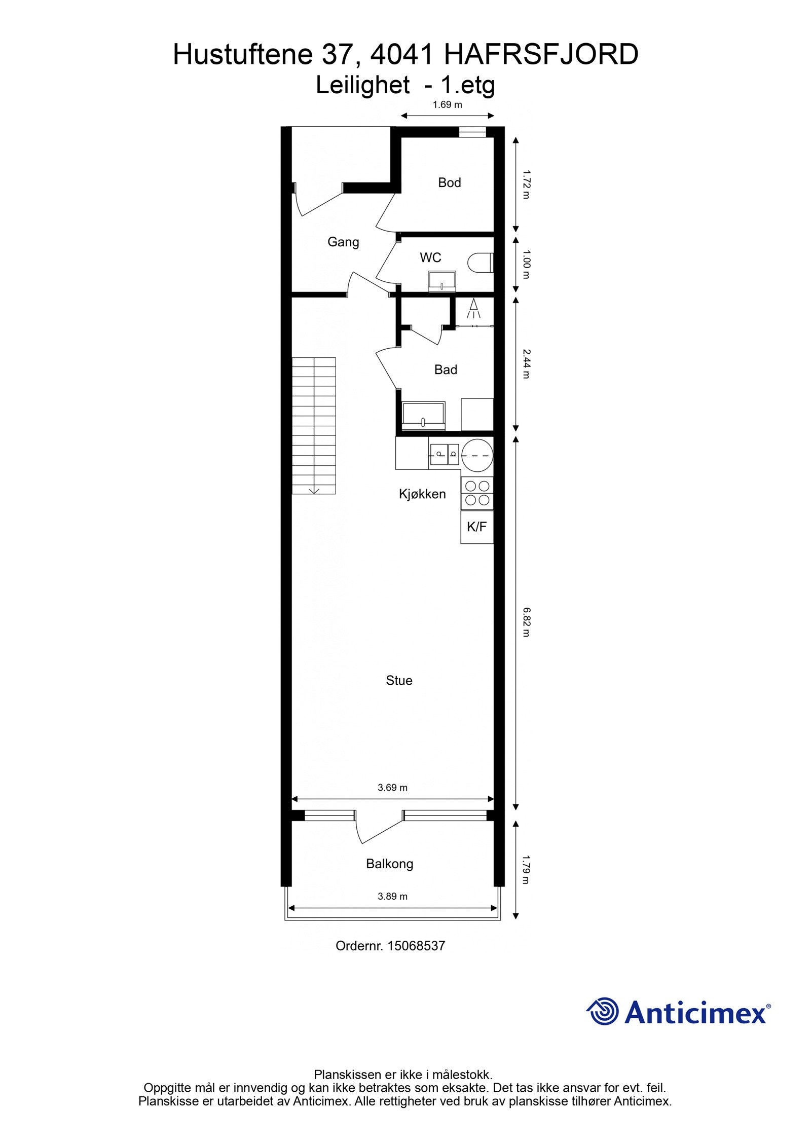 Planskisse 1. etasje Galleribilde
