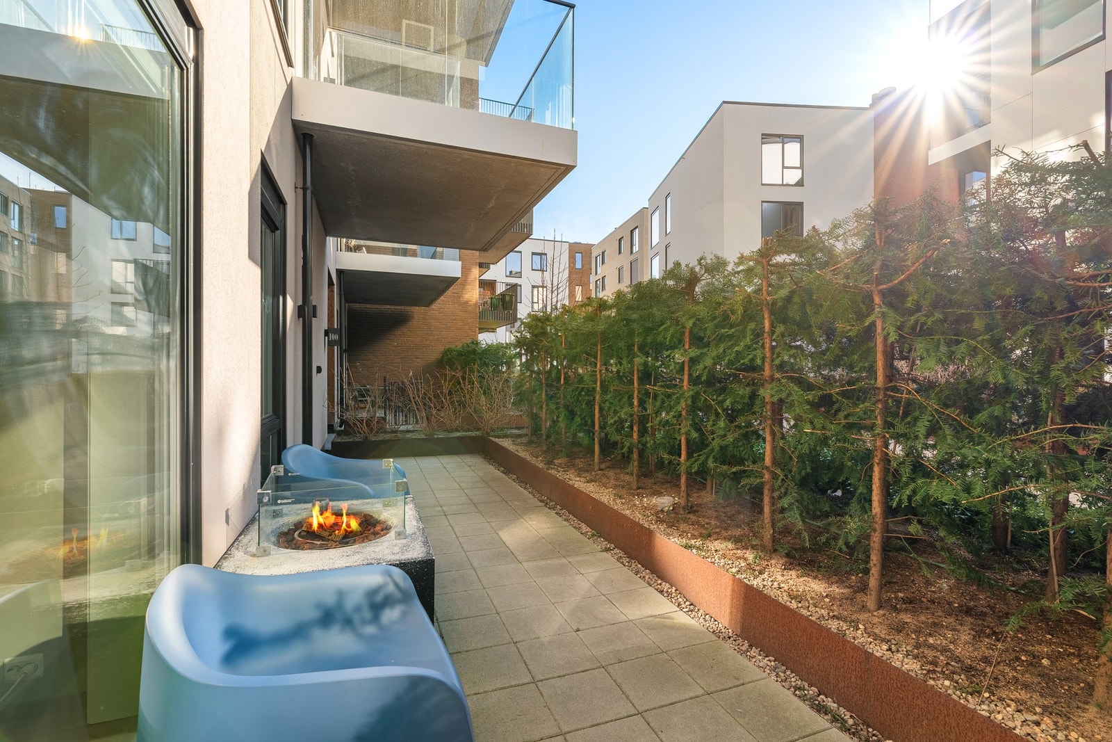 Privat uteområde i tilknytning til leiligheten. Galleribilde