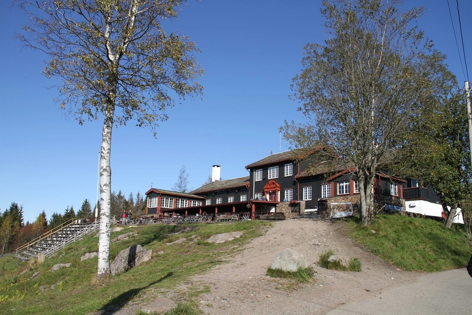 Grefsenkollen restaurant, som blant annet står for "Over Oslo". Galleribilde