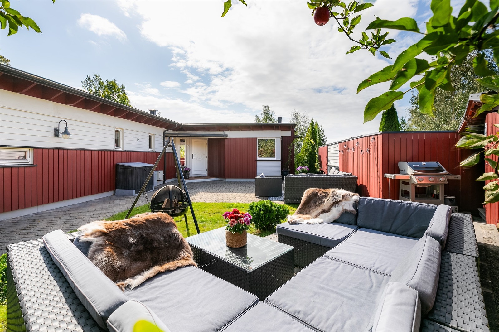 Utearealene er i likhet med boligens ulike rom i praksis ikke eksponert for innsyn. Galleribilde