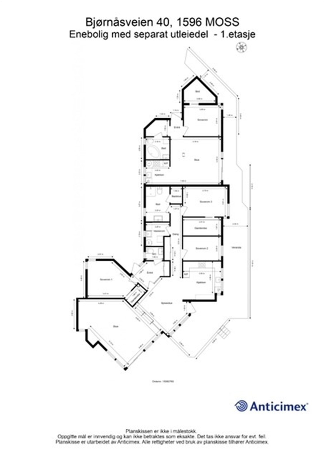 Planskisse, Bjørnåsveien 40 Galleribilde