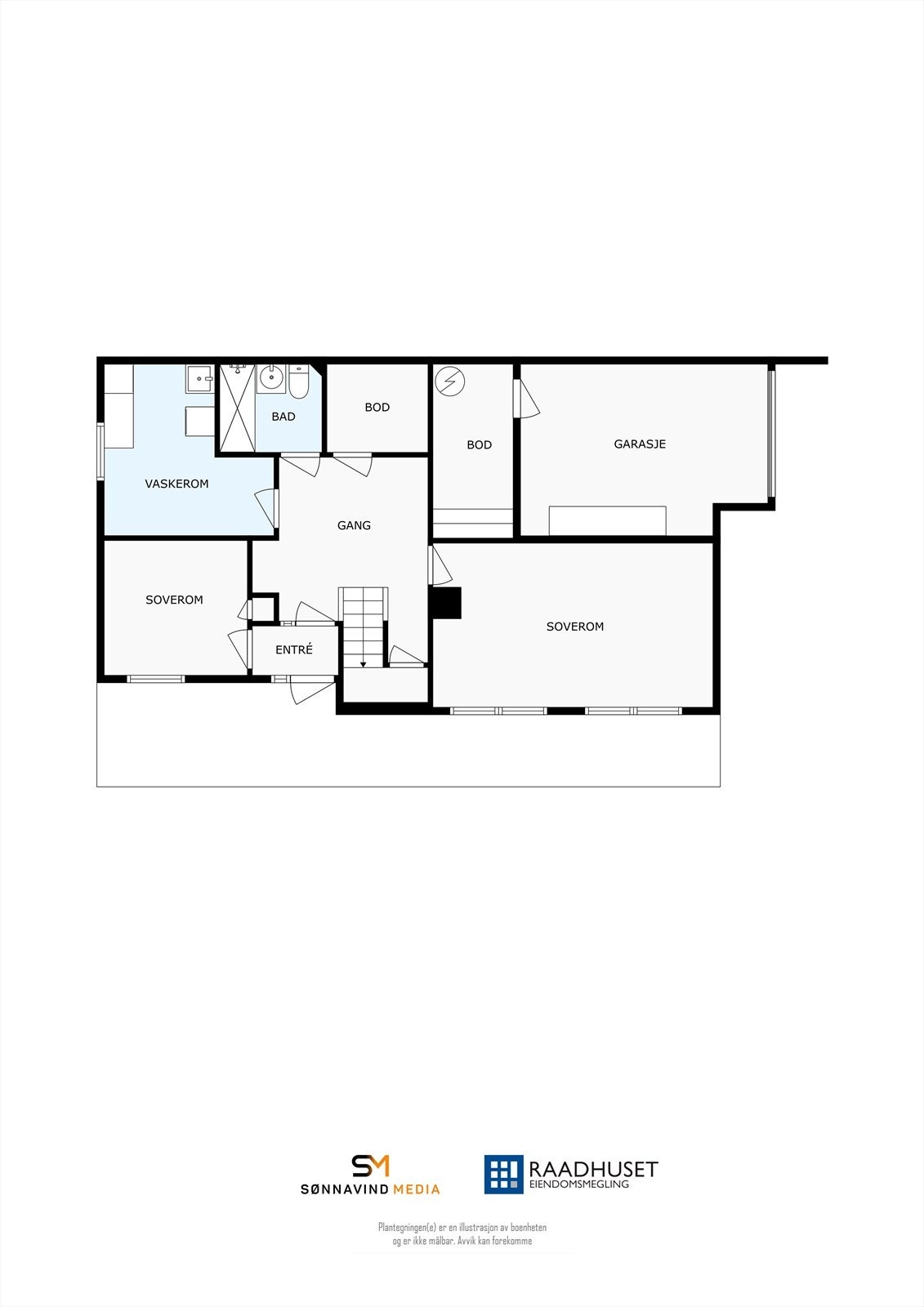 2D Plantegning | Underetasje Galleribilde