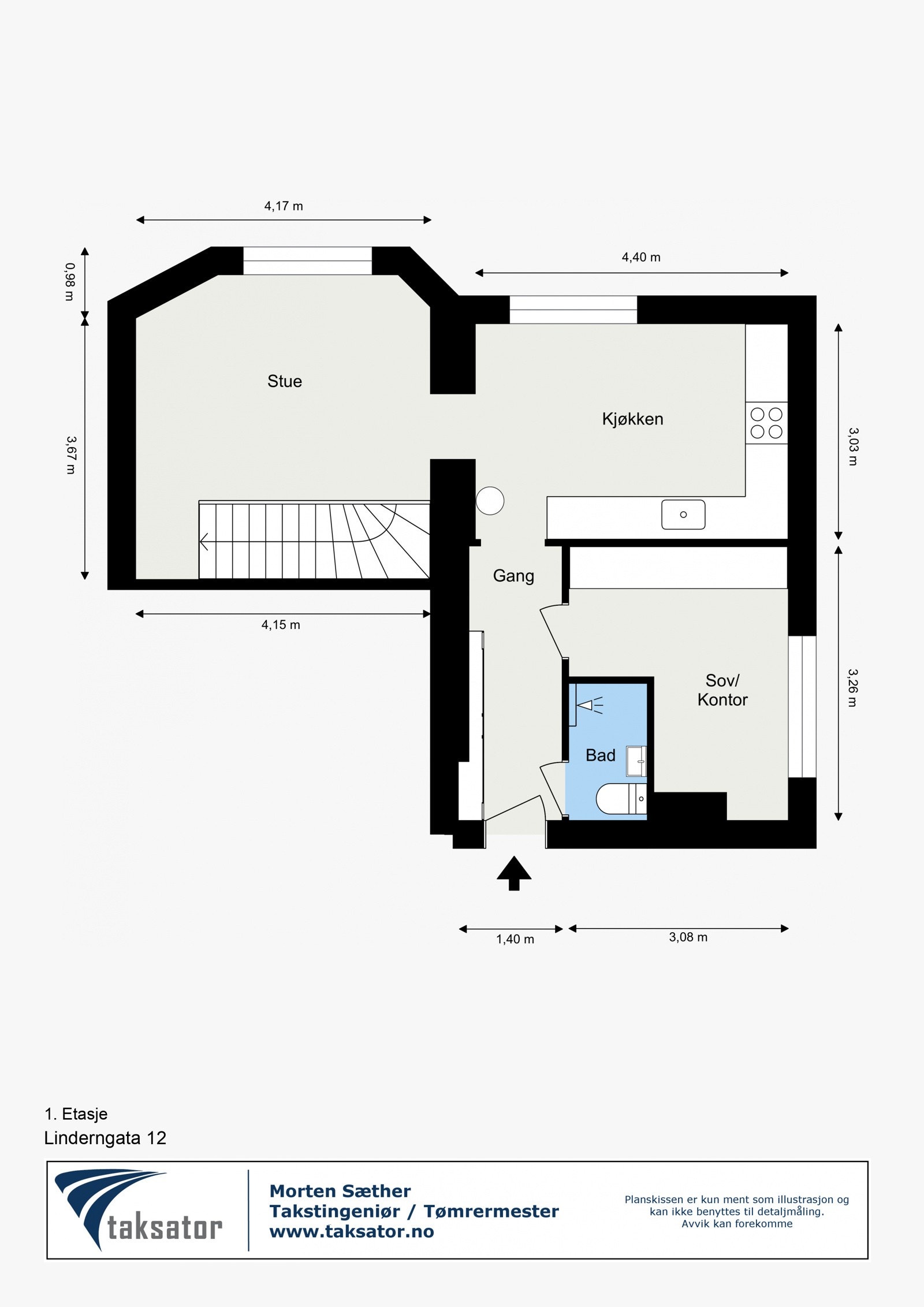 Plantegning 1. etasje. Galleribilde