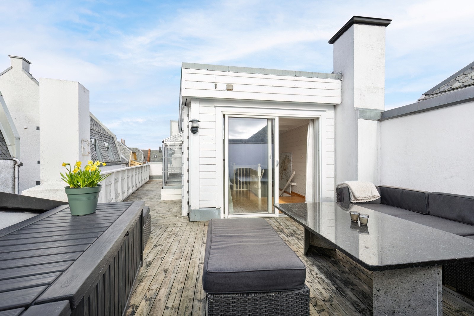 Luksus i sentrum - Egen privat takterrasse, solrikt og skjermet. Galleribilde