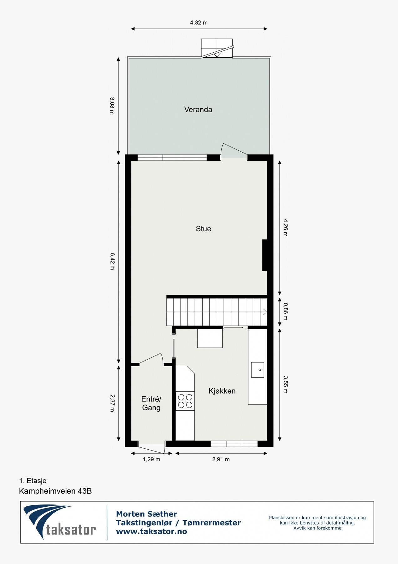 Planskisse 1.etasje. Galleribilde