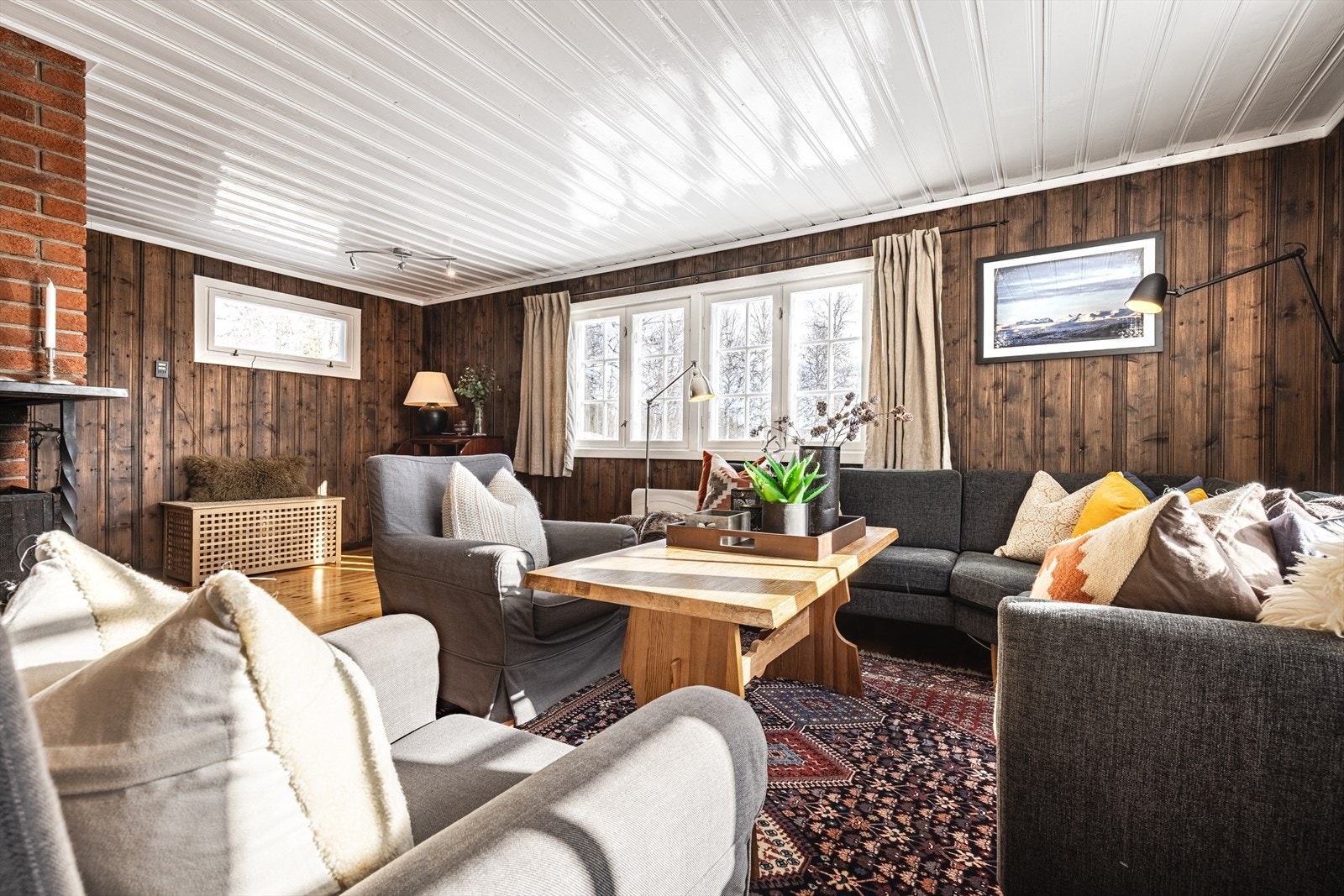 Stuen er et naturlig samlingspunkt for familien. Galleribilde