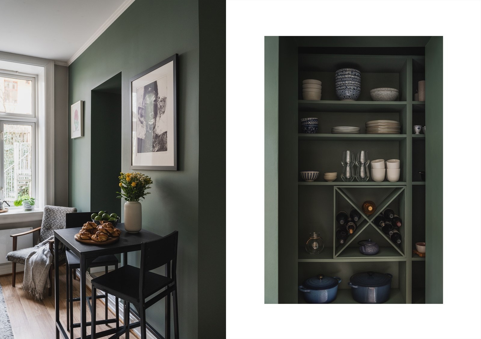 I 2018 ble kjøkkenet malt, og spiskammeret ble bygget. Galleribilde