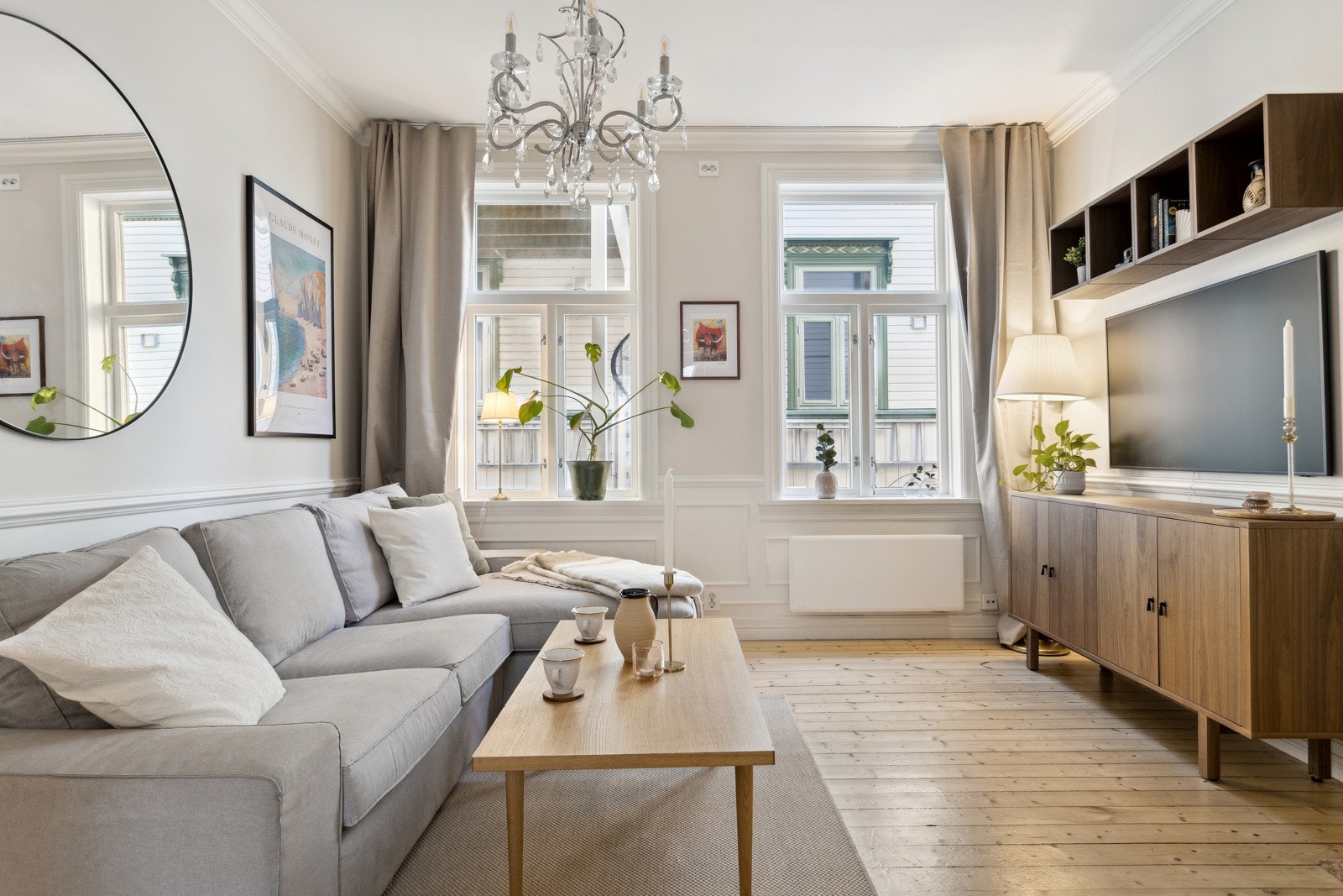 En lys og delikat selveierleilighet med sentral beliggenhet på Møllenberg. Galleribilde