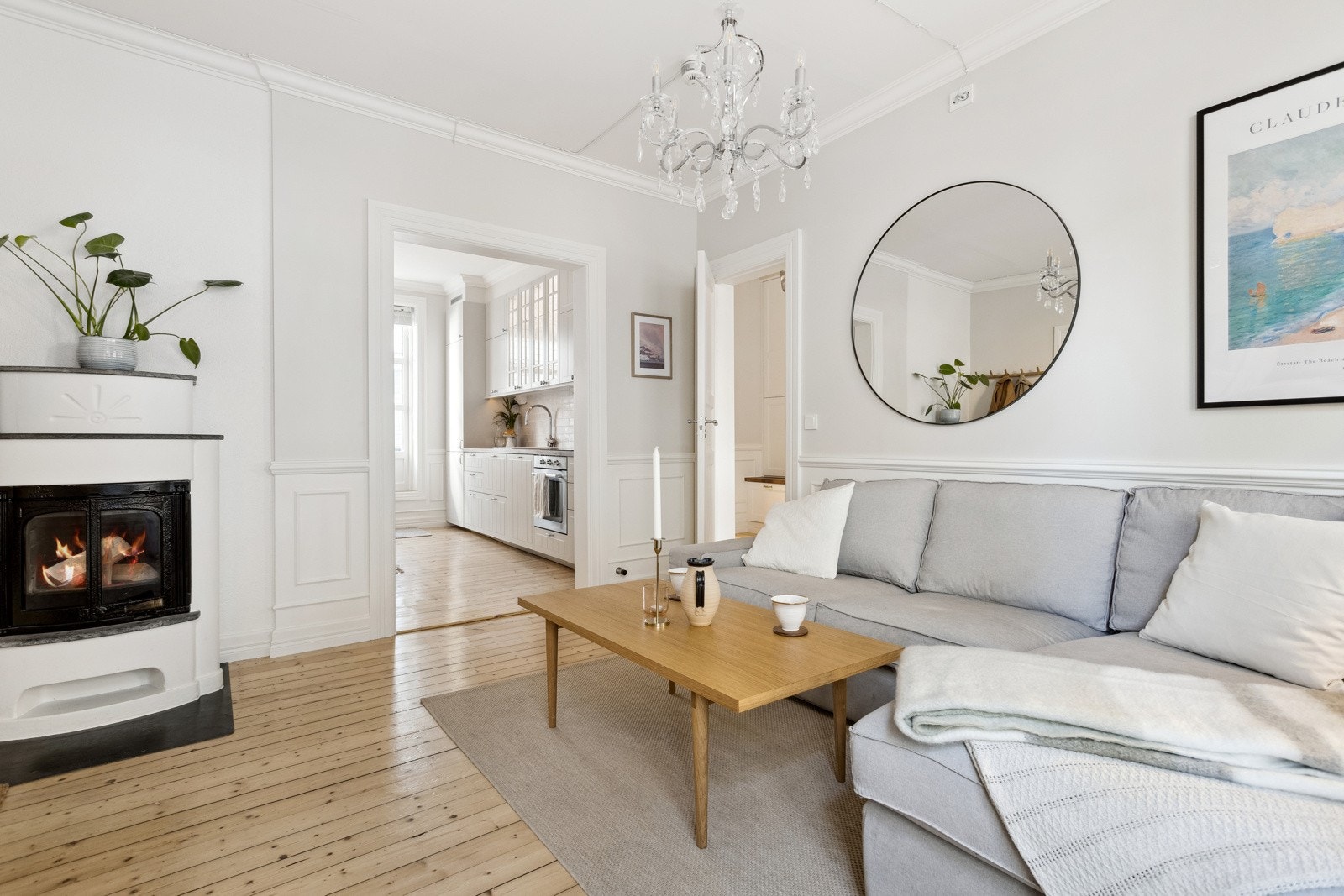 Leiligheten oppleves svært sjarmerende og har en klassisk bygårdsstil. Galleribilde