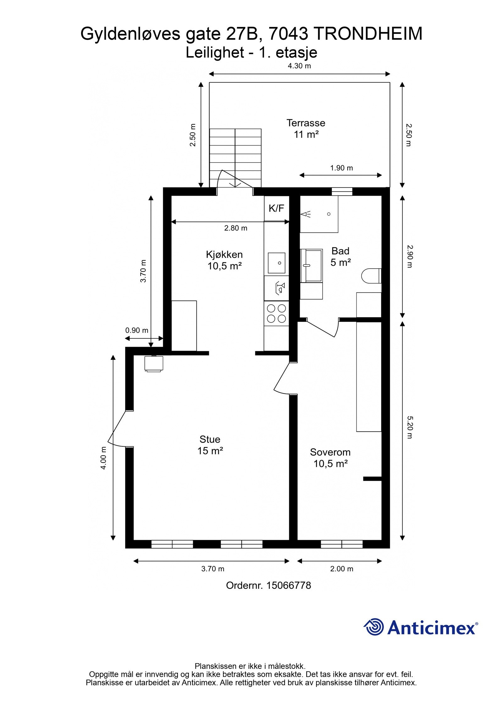 Plantegning - 1. etasje Galleribilde