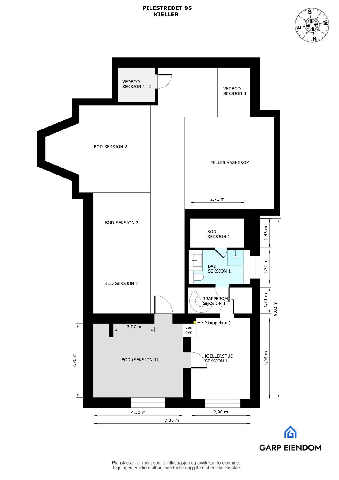 Plantegning Kjeller Galleribilde