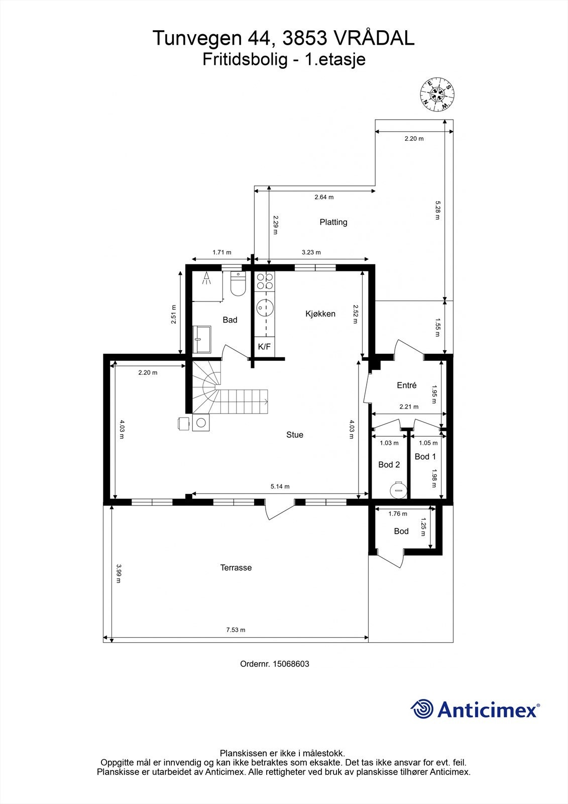 Plantegning 1.etasje Galleribilde