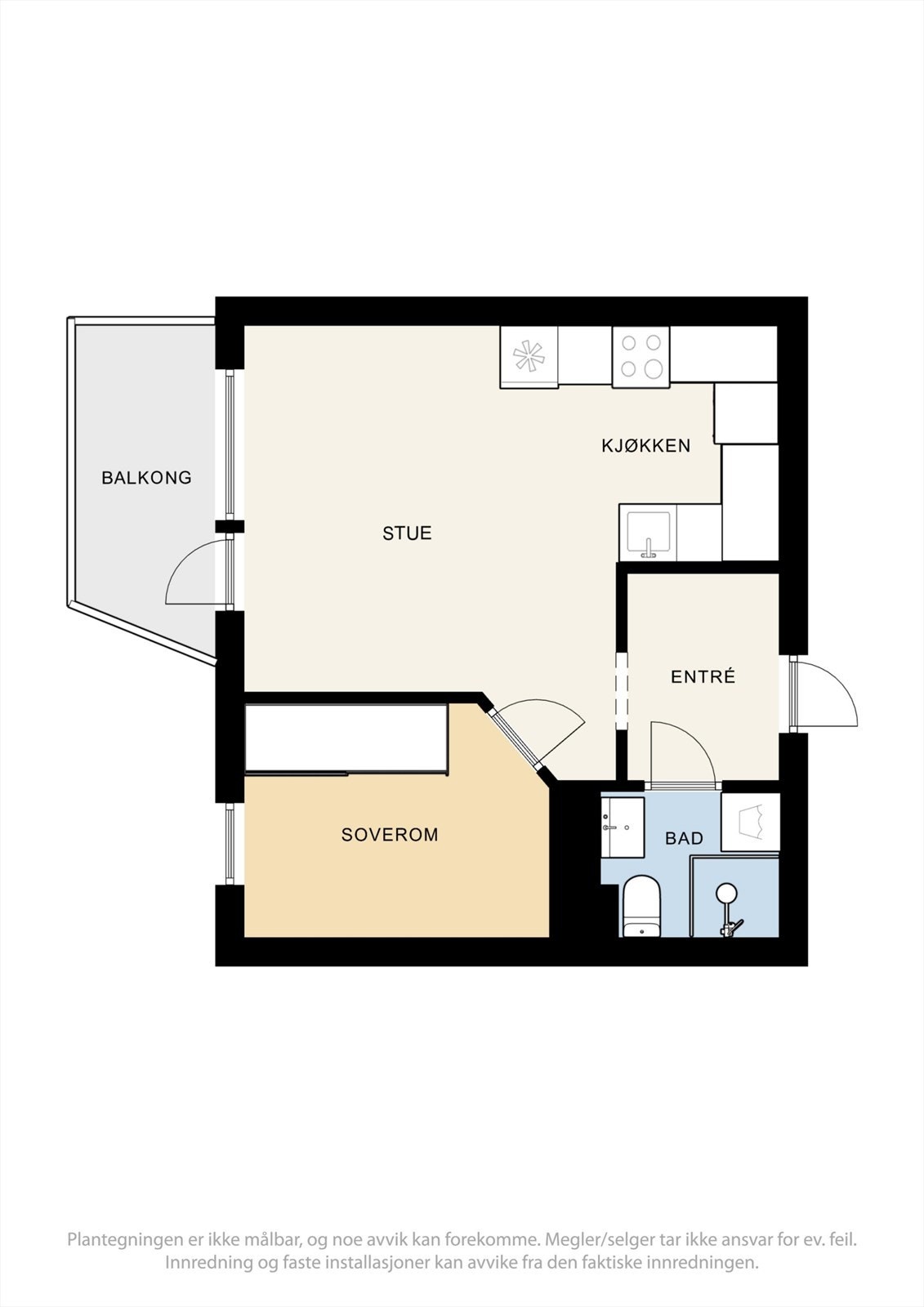 Arealsmart palnløsning som gir en romslig følelse. Galleribilde