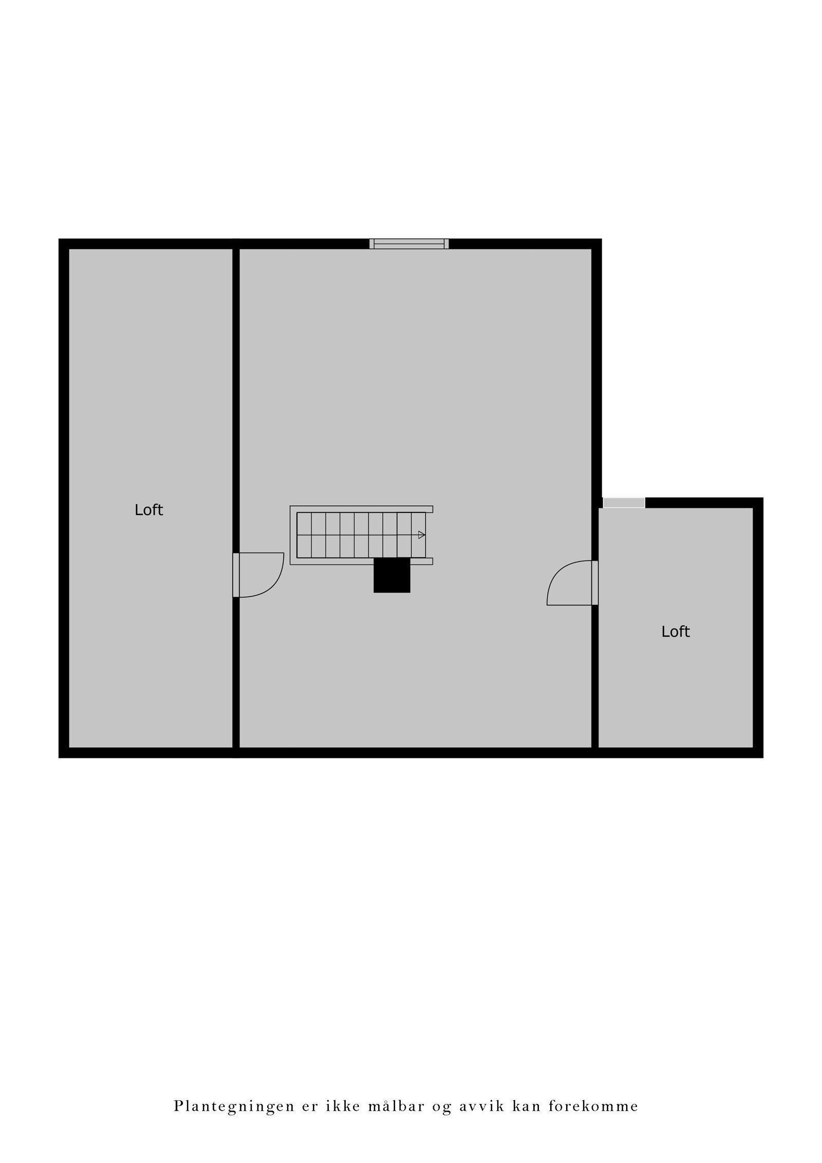 Veiledende plantegning loft. Galleribilde