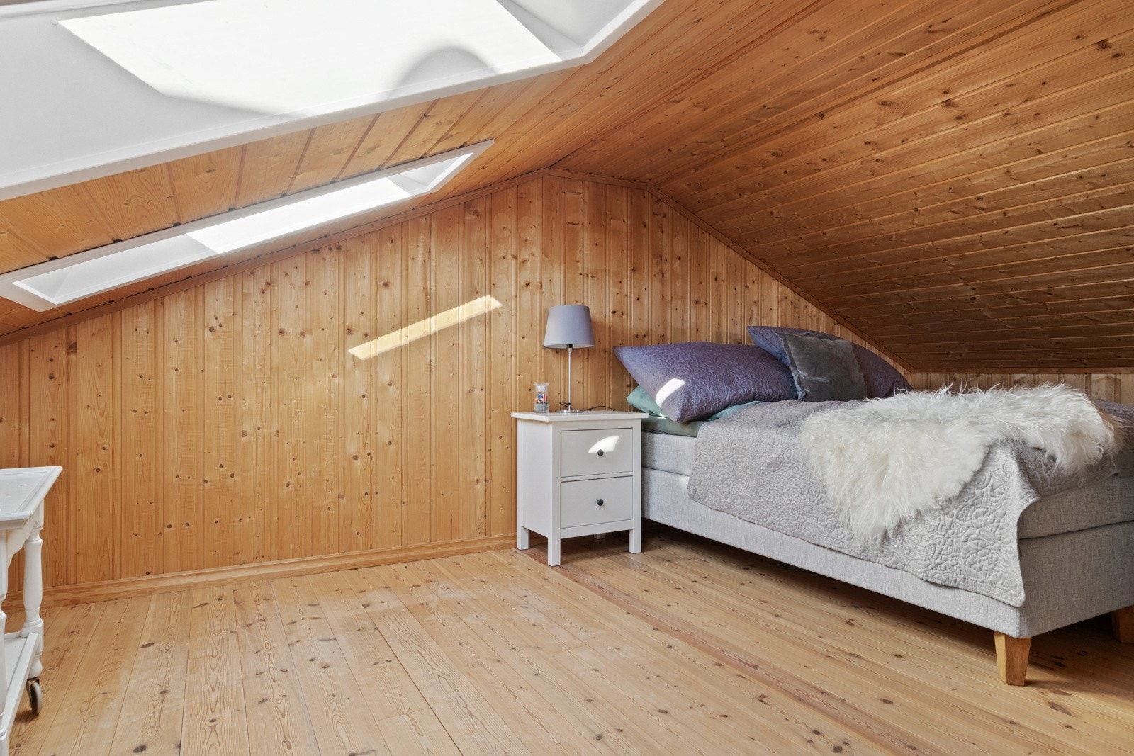 Innredet loftsareal er ikke godkjent for varig opphold. Galleribilde