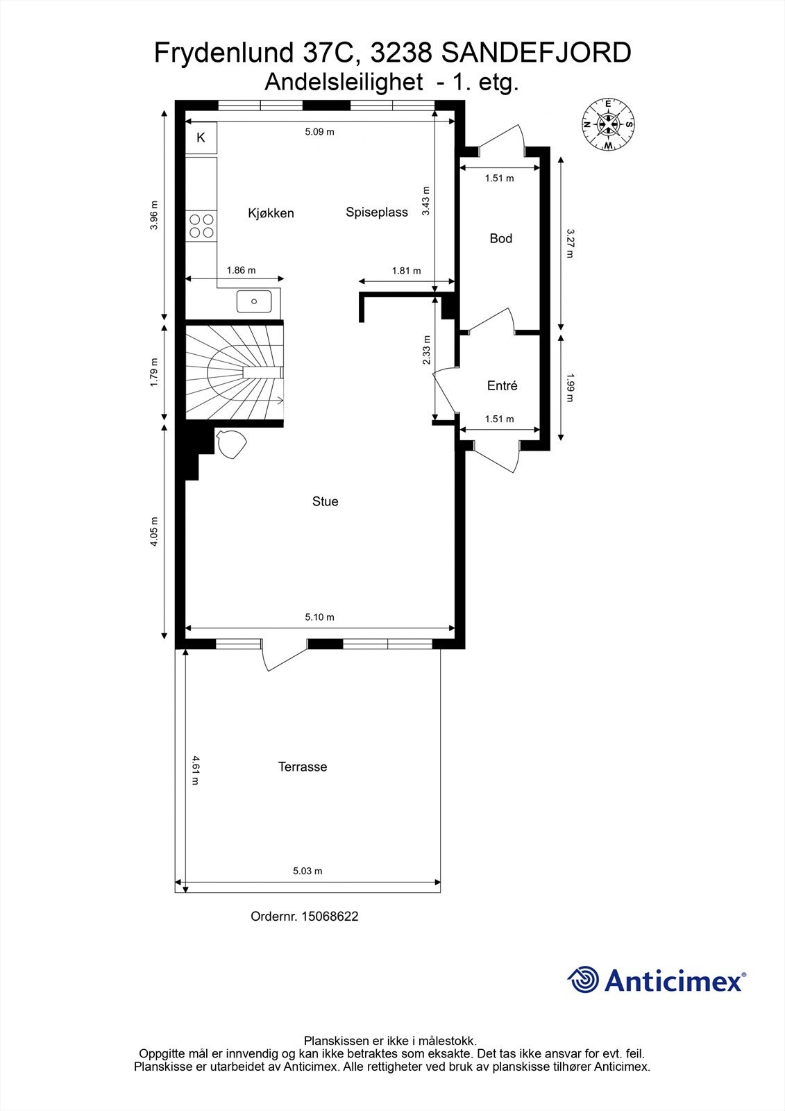 Plantegning - 1. etg. Galleribilde