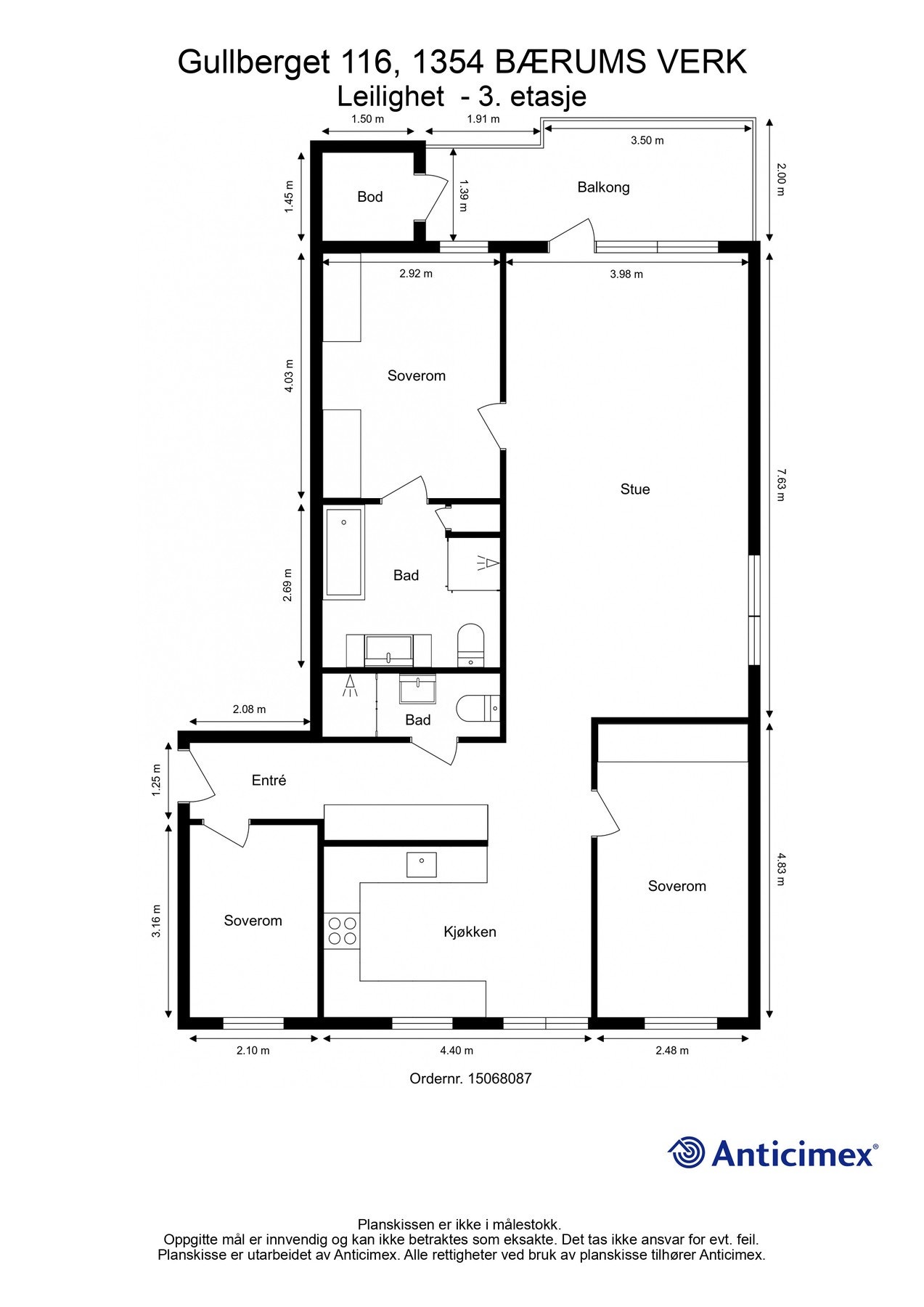 Plantegning. Galleribilde