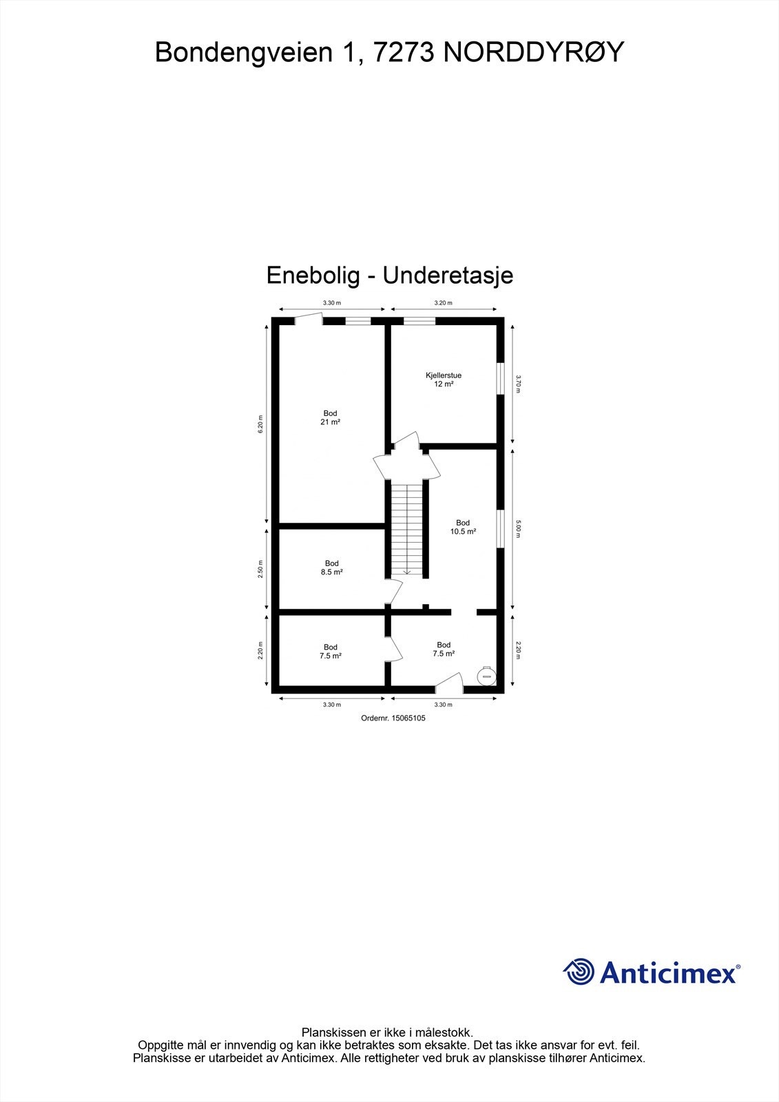 Plantegning underetasje Galleribilde