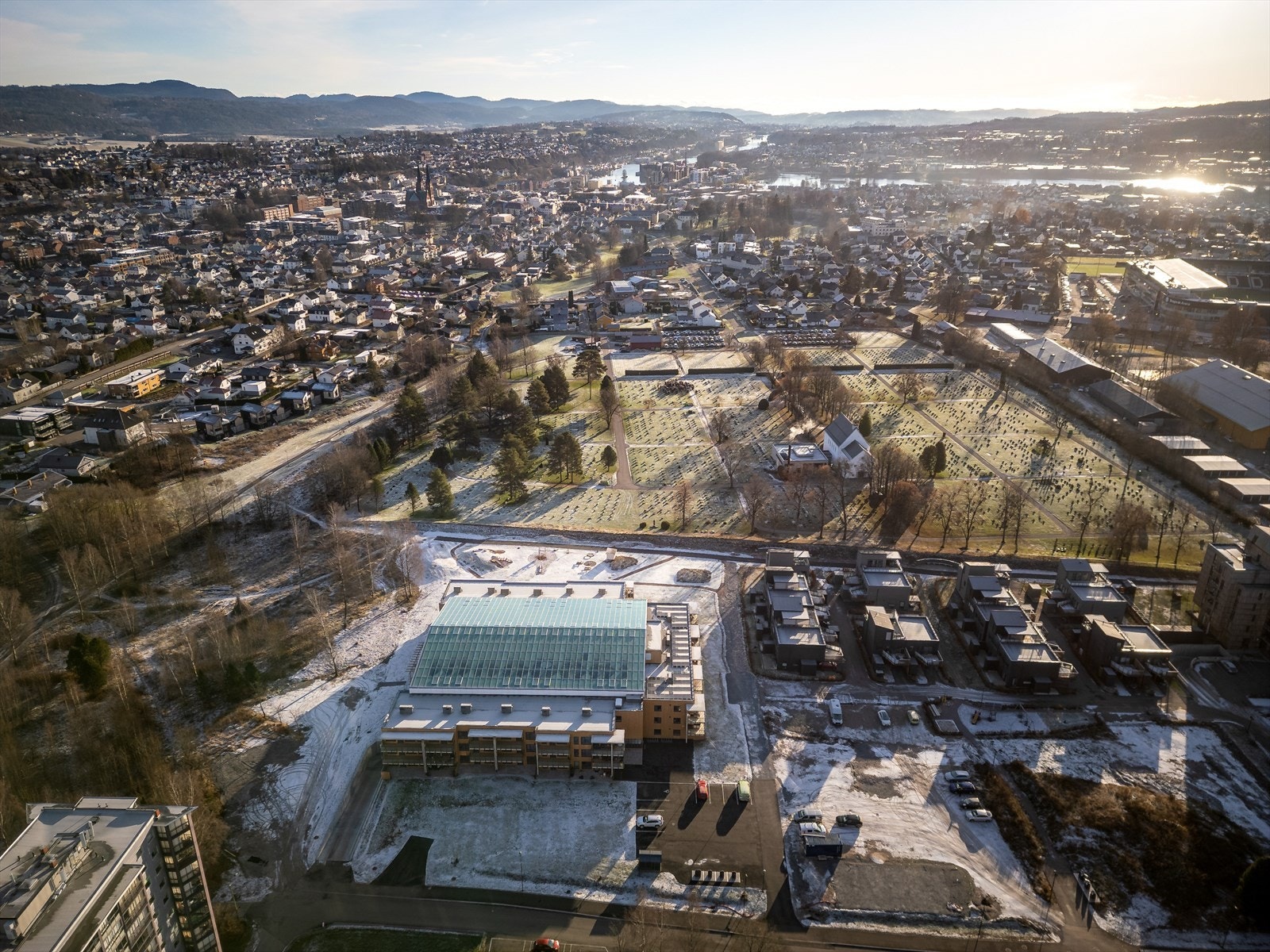 Dronebilde Galleribilde