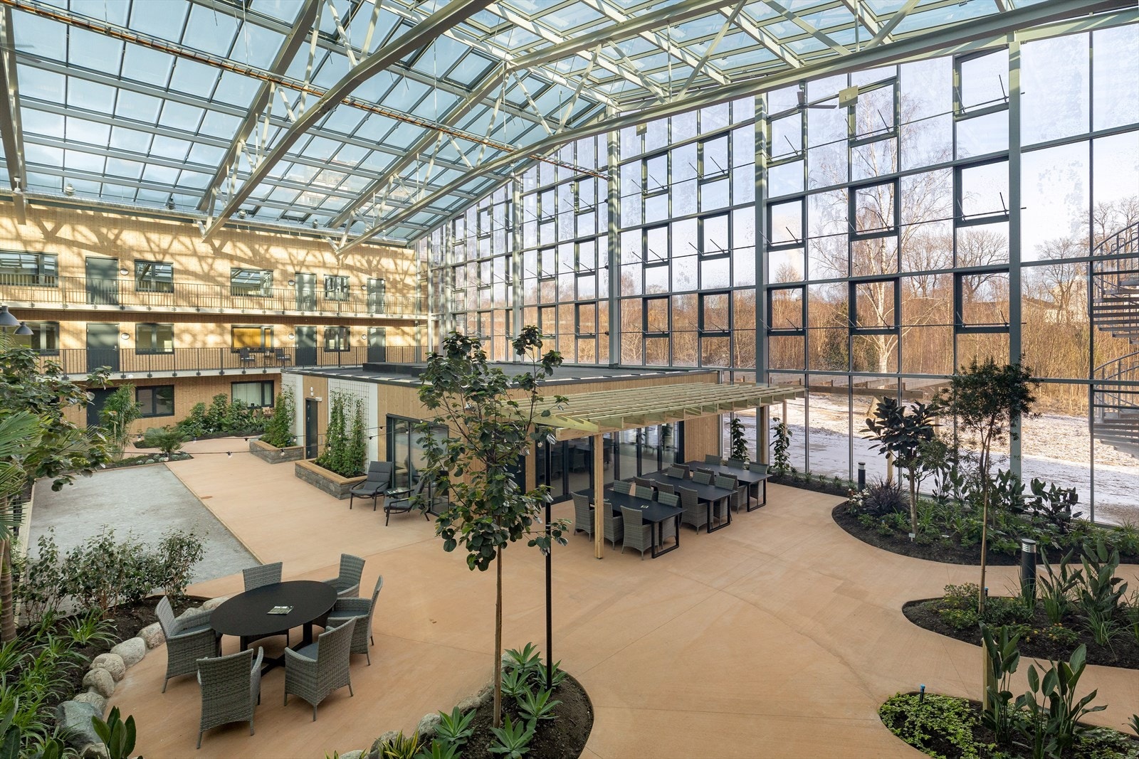 Felleshuset har gjestehybel, felleskjøkken, badstue, dusj og toalett Galleribilde