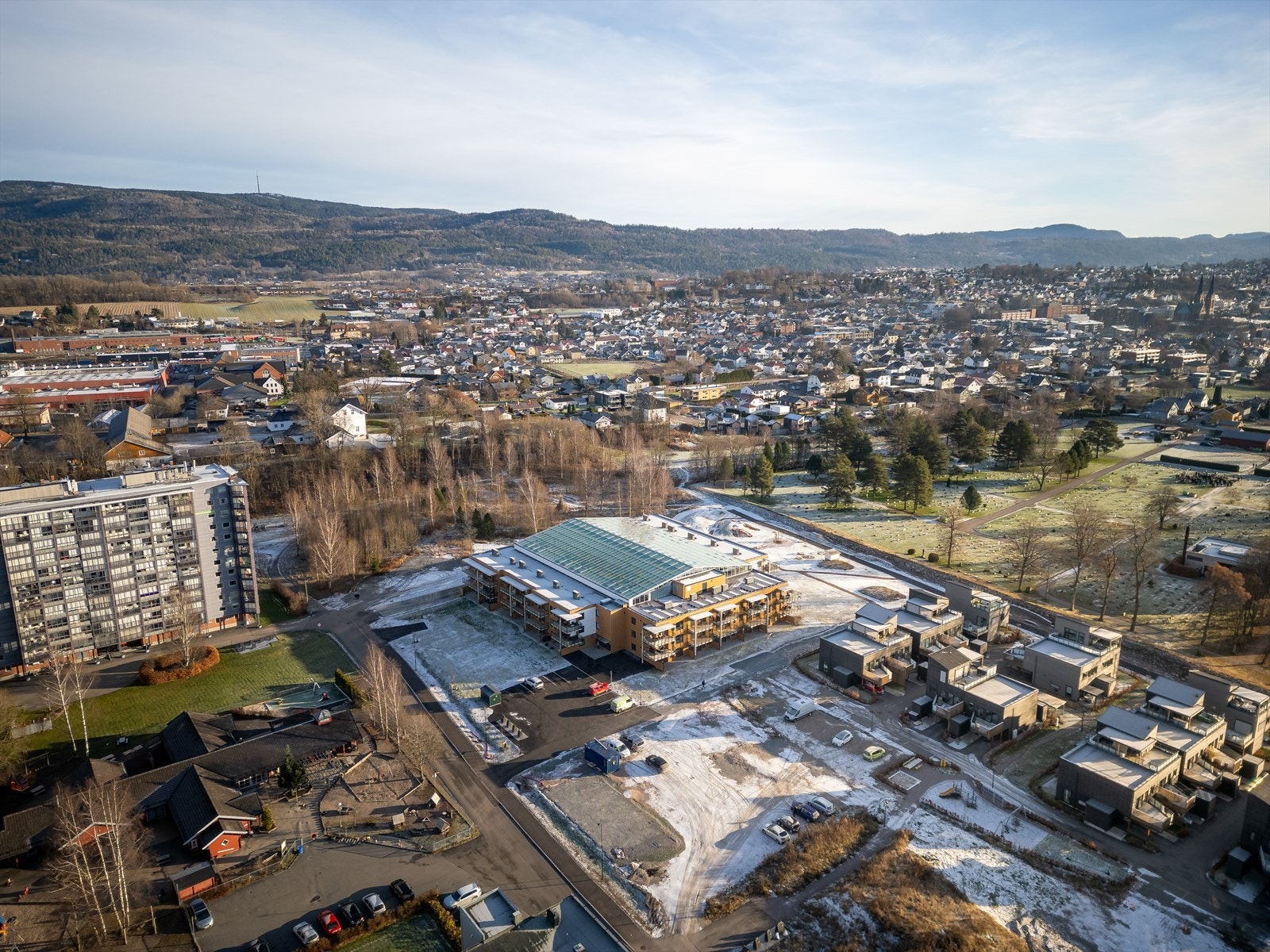 Dronebilde Galleribilde