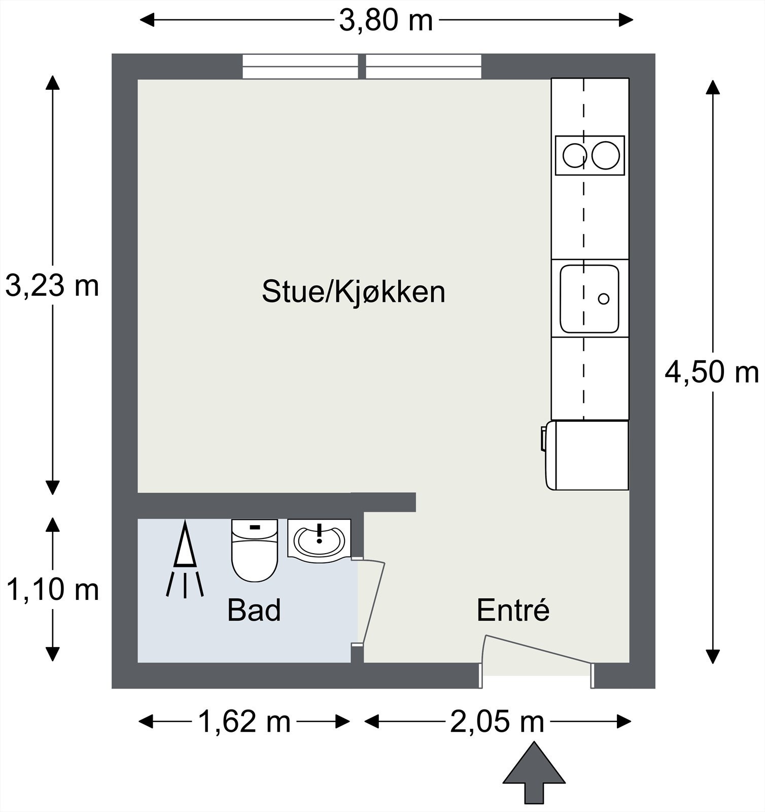 Plantegning til orientering. Galleribilde