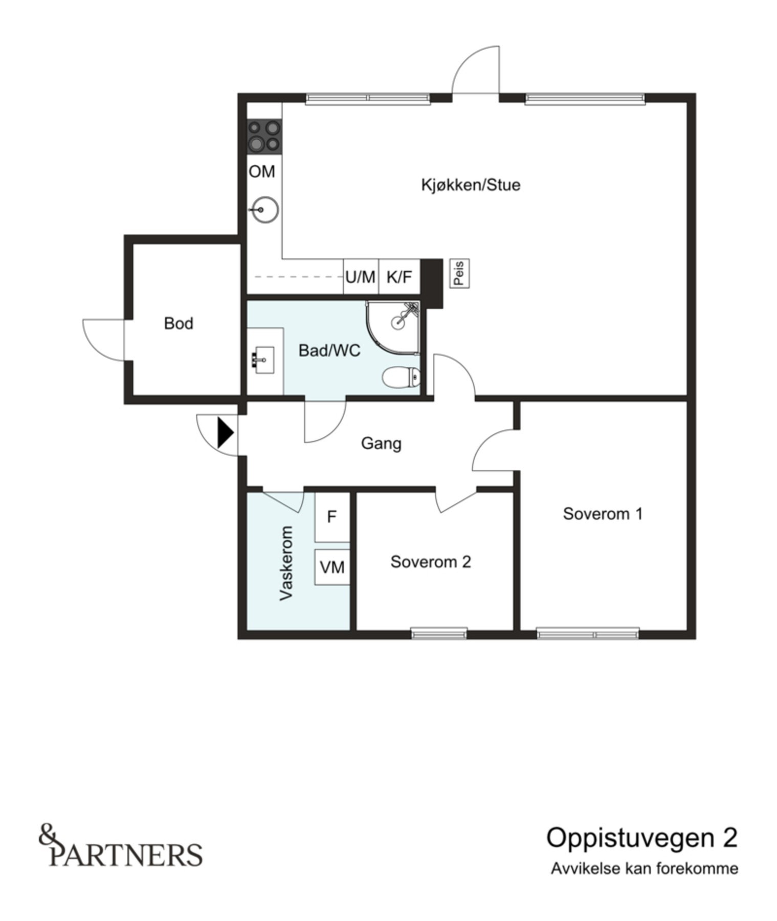 Plantegning Galleribilde