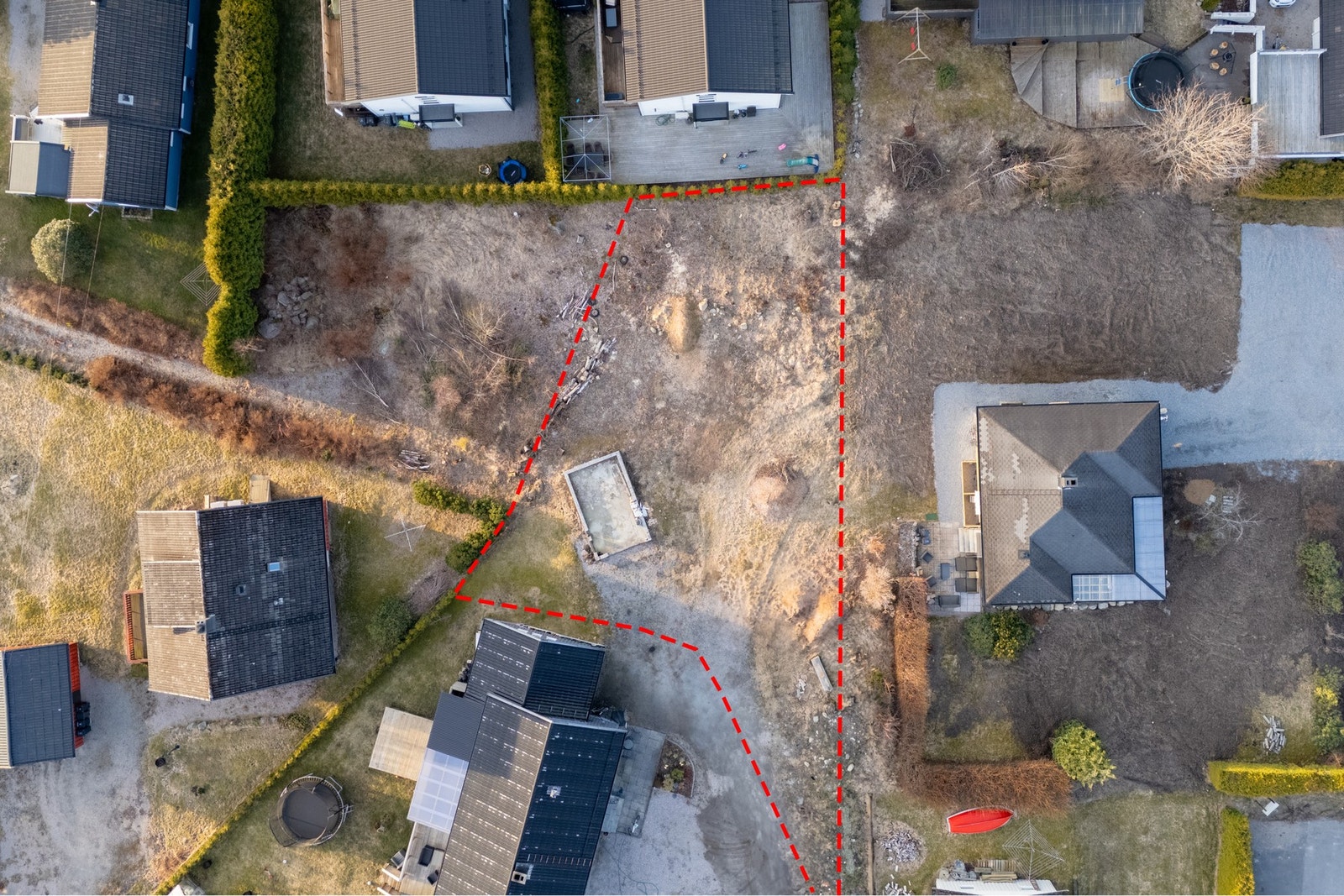 Oversikt over tomten Galleribilde