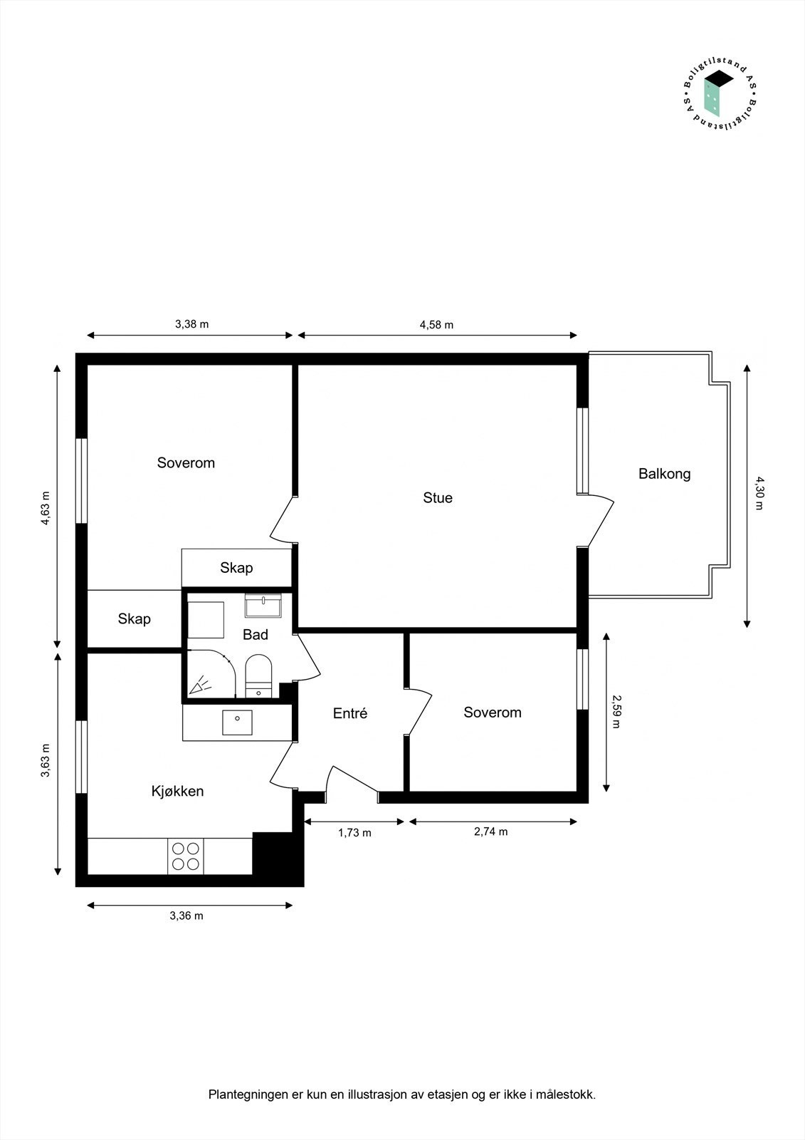 Planløsning. Galleribilde