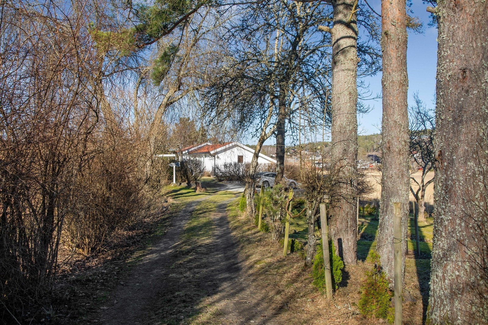 Felles innkjørsel med naboeiendom. Galleribilde