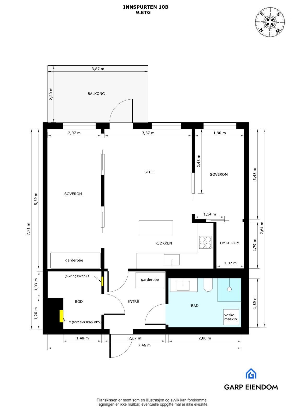 Plantegning Galleribilde