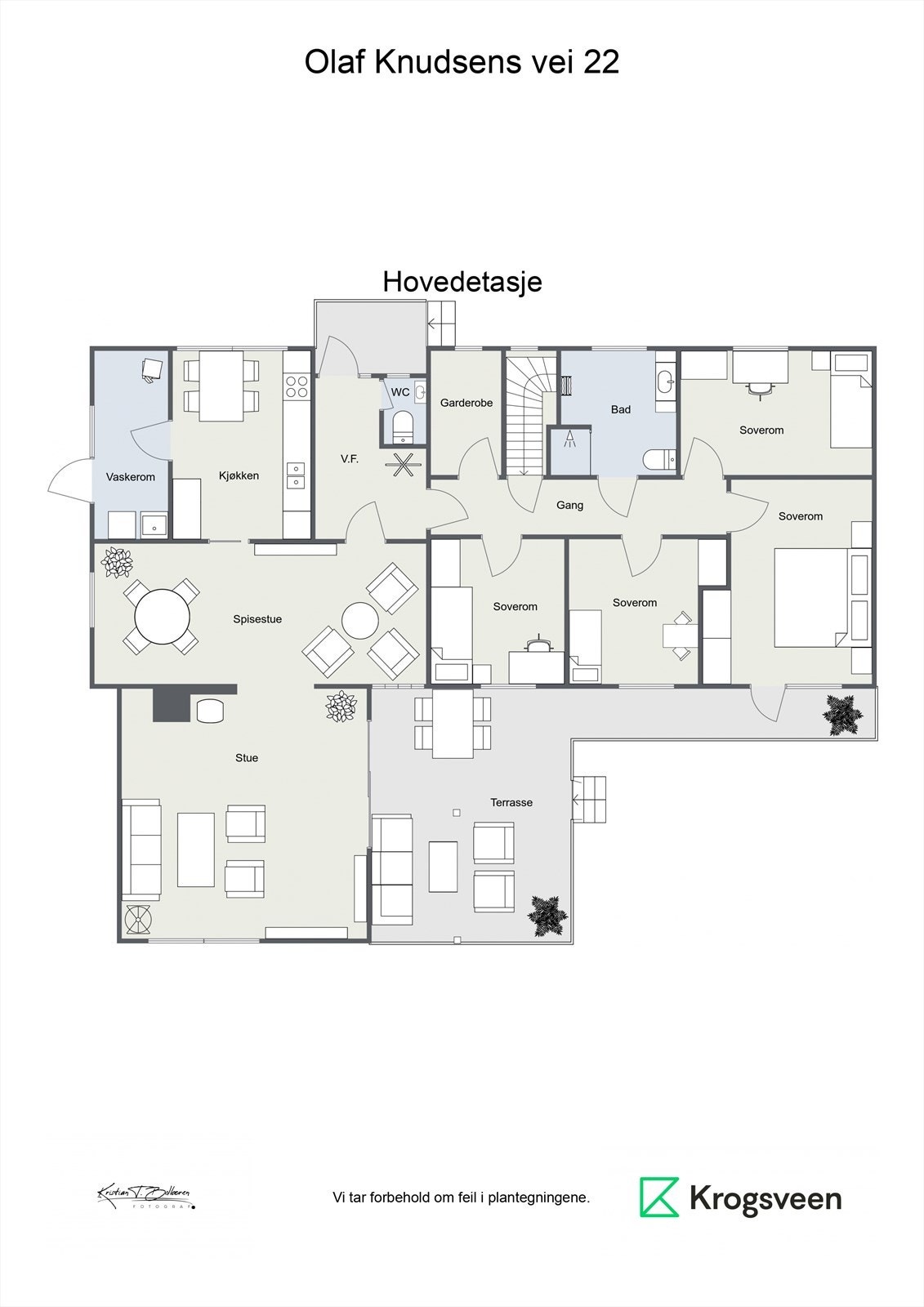 Plantegning hovedetasje Galleribilde