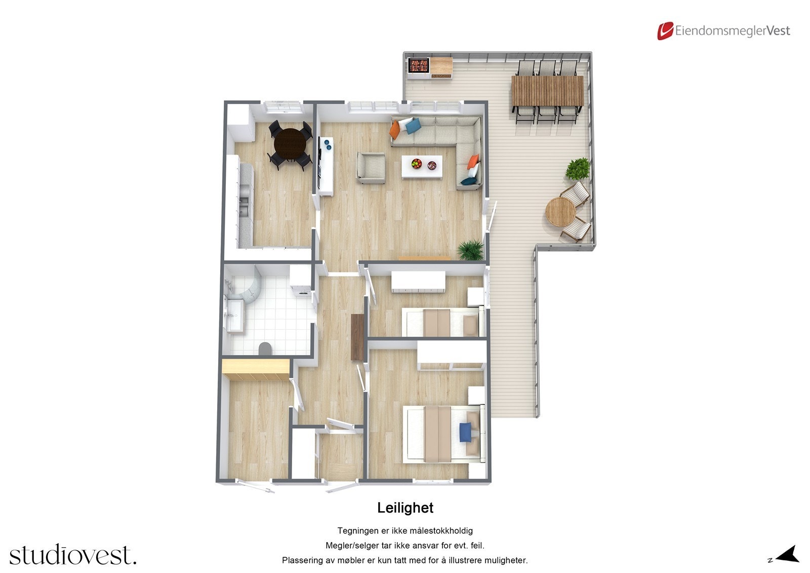 Planskisse 3D. Galleribilde