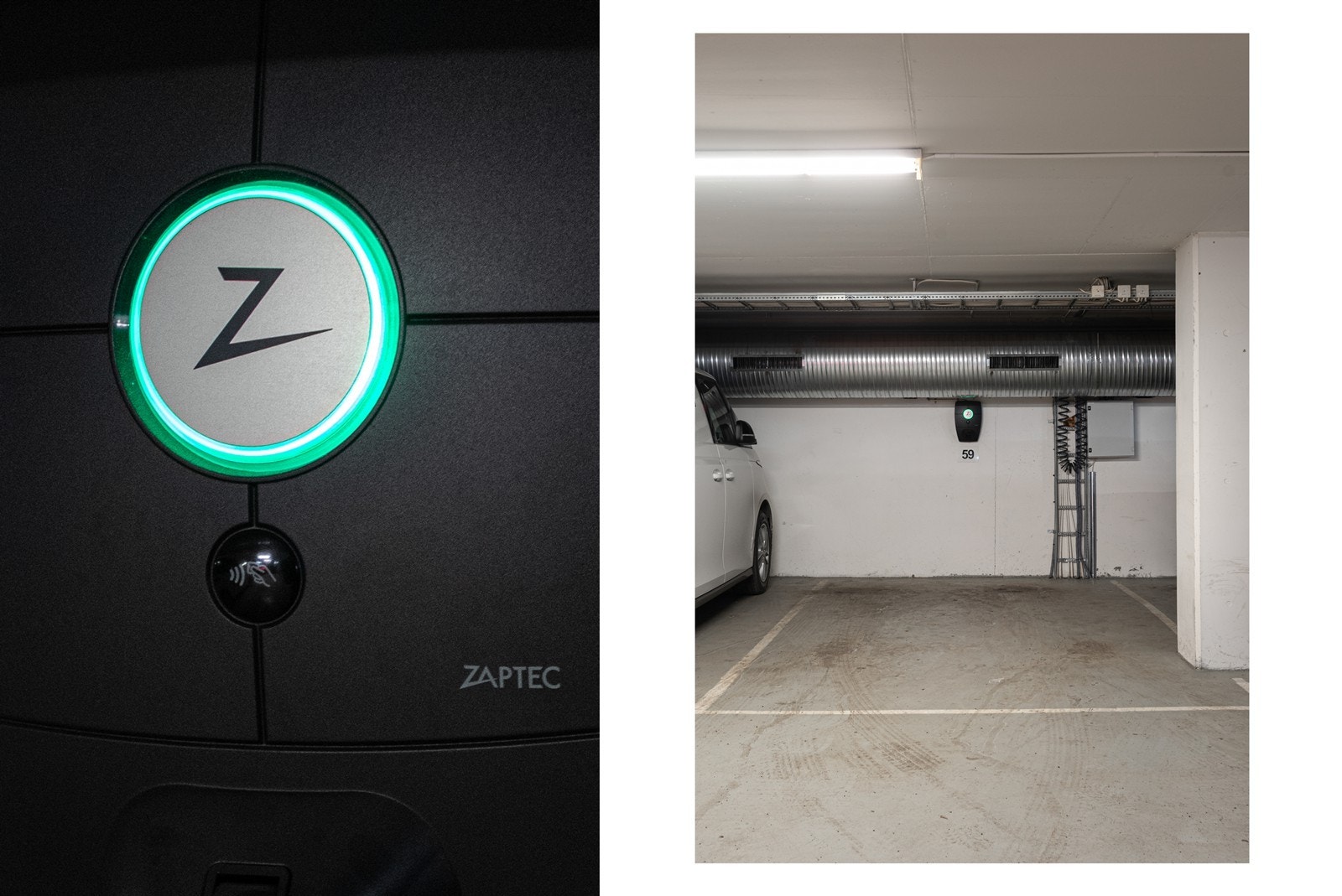Leiligheten har bruksrett til garasjeplass nr. 59 med Zaptec lader Galleribilde