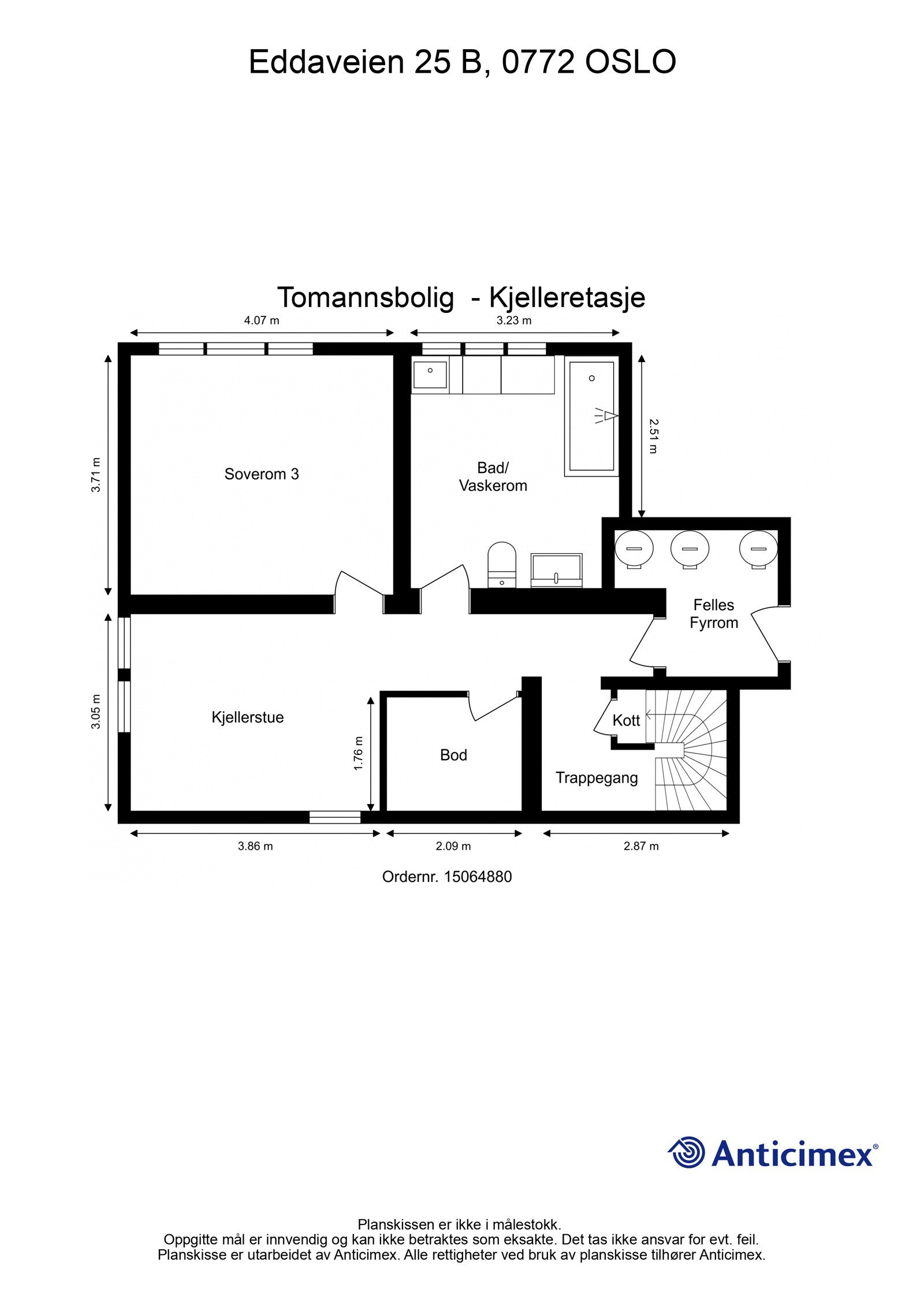 Plantegning kjelleretasje. Galleribilde