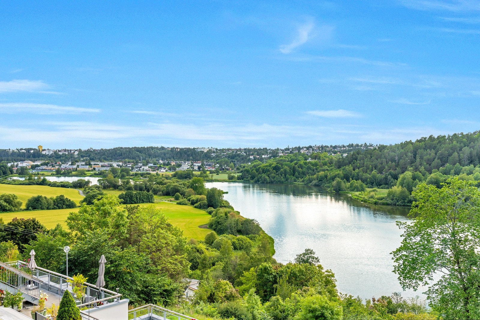 Utsiktsbilde fra sommerstid. Galleribilde