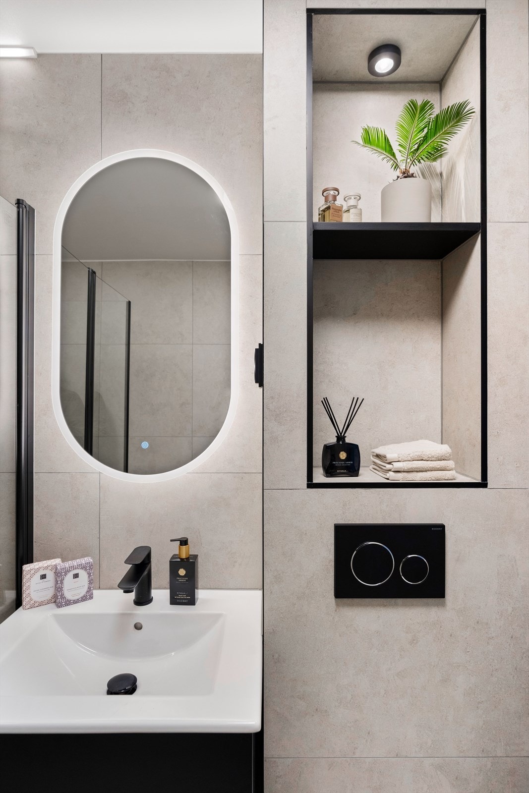 Høy WOW-faktor når det gjelder detaljene på baderommet Galleribilde