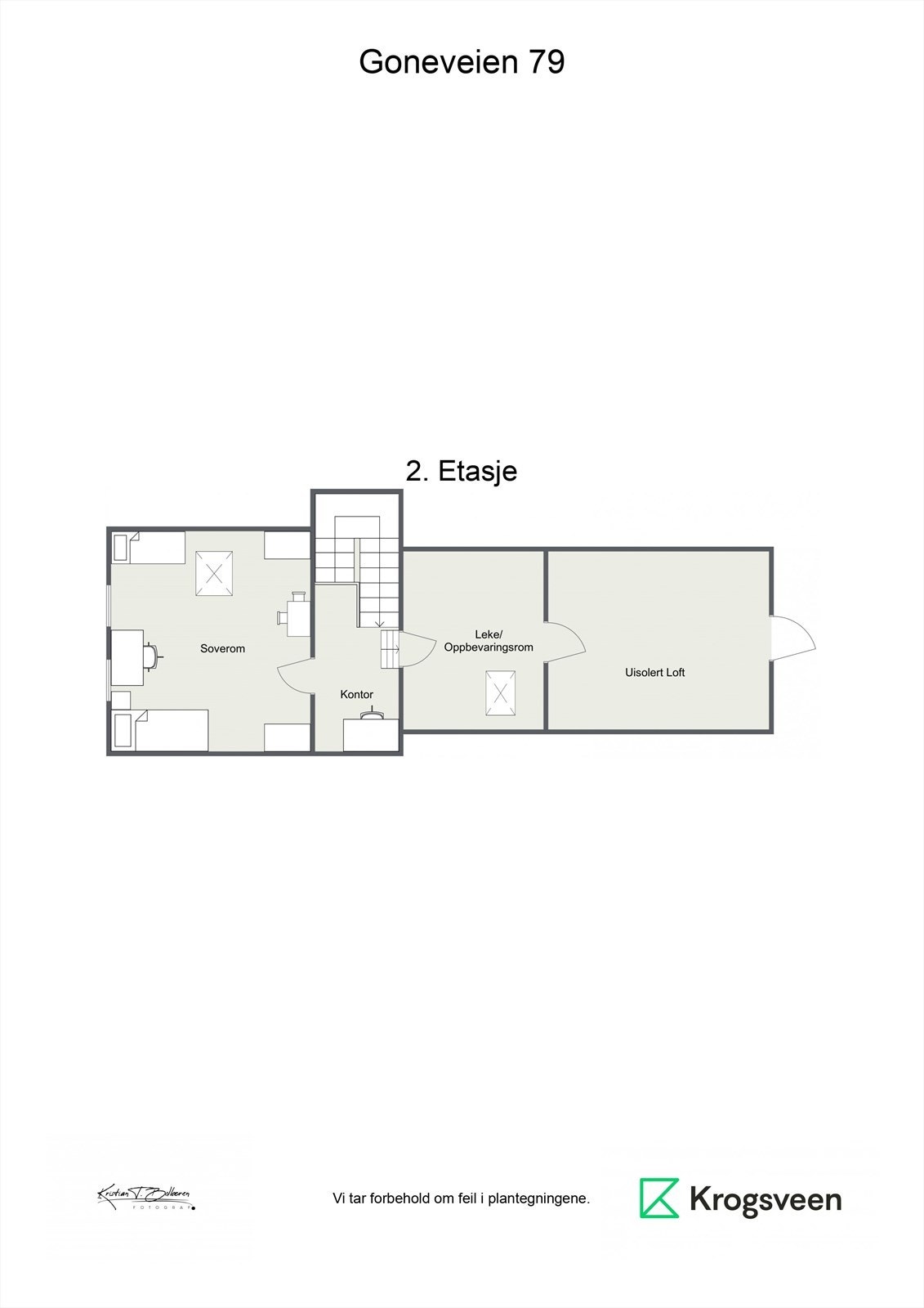 Planskisse 2. etasje. Galleribilde