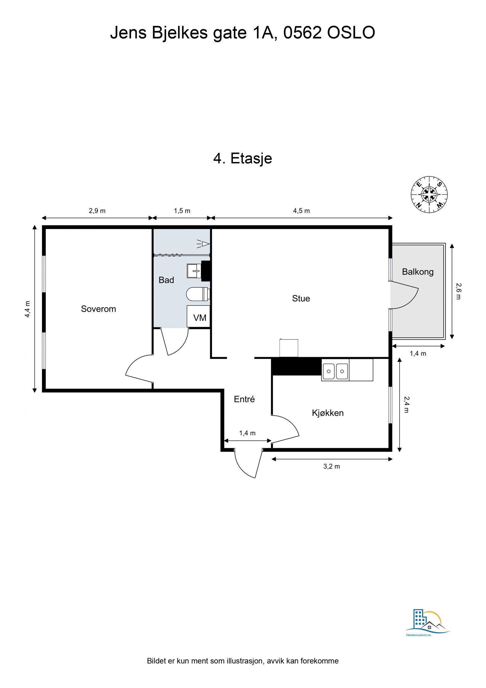 - Plantegning. Disponibel lofts- og kjellerbod - Galleribilde