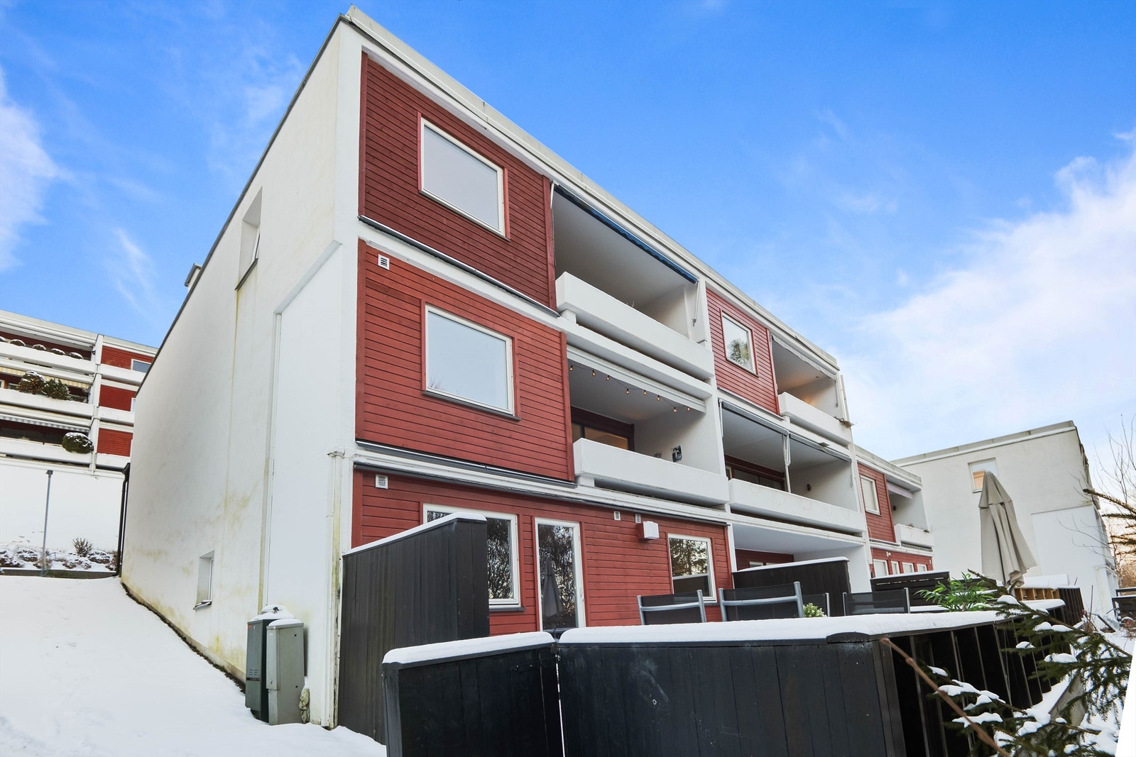 Boligen har en beliggenhet på enden. Galleribilde
