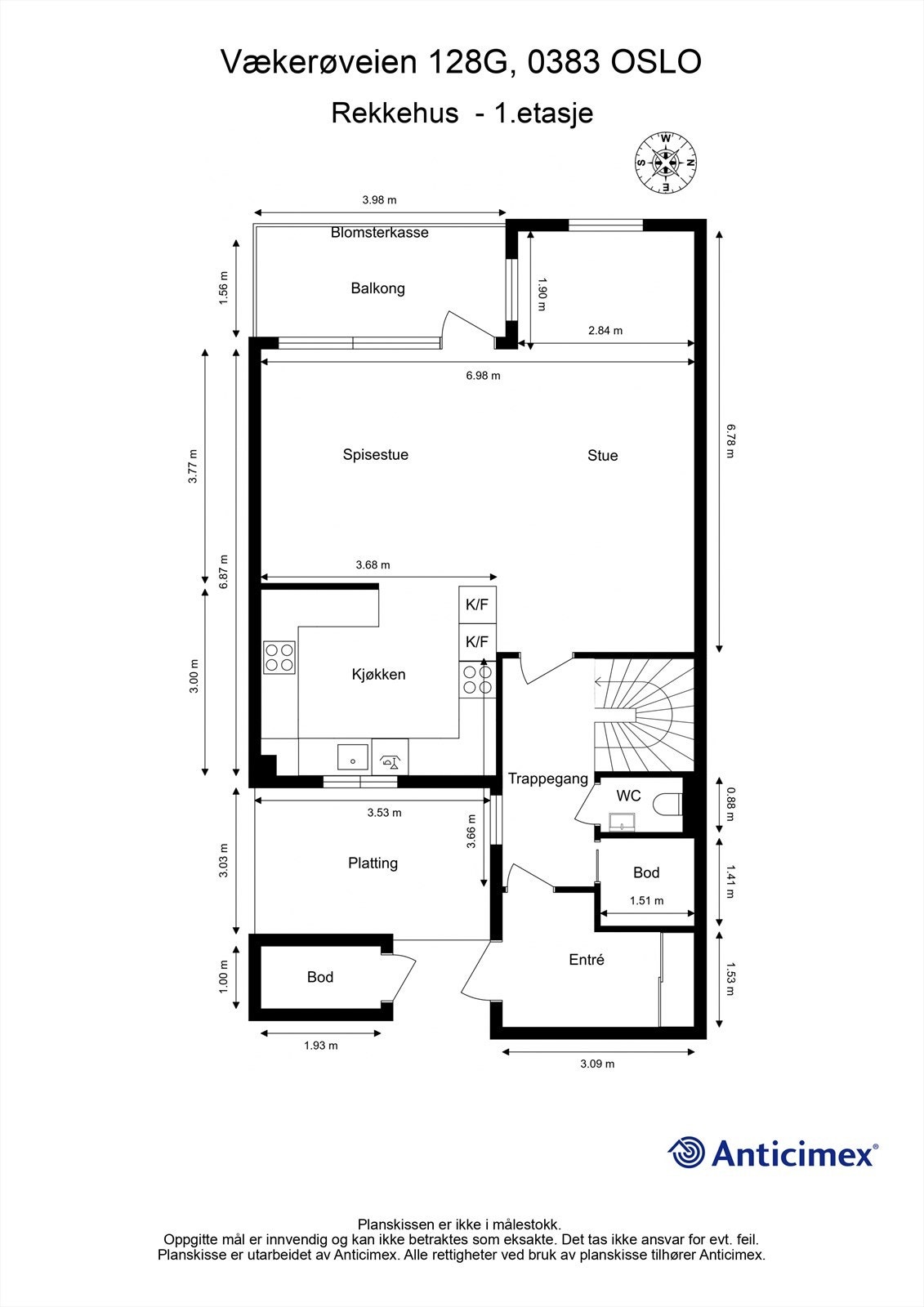 Rekkehus - 1.etasje Galleribilde