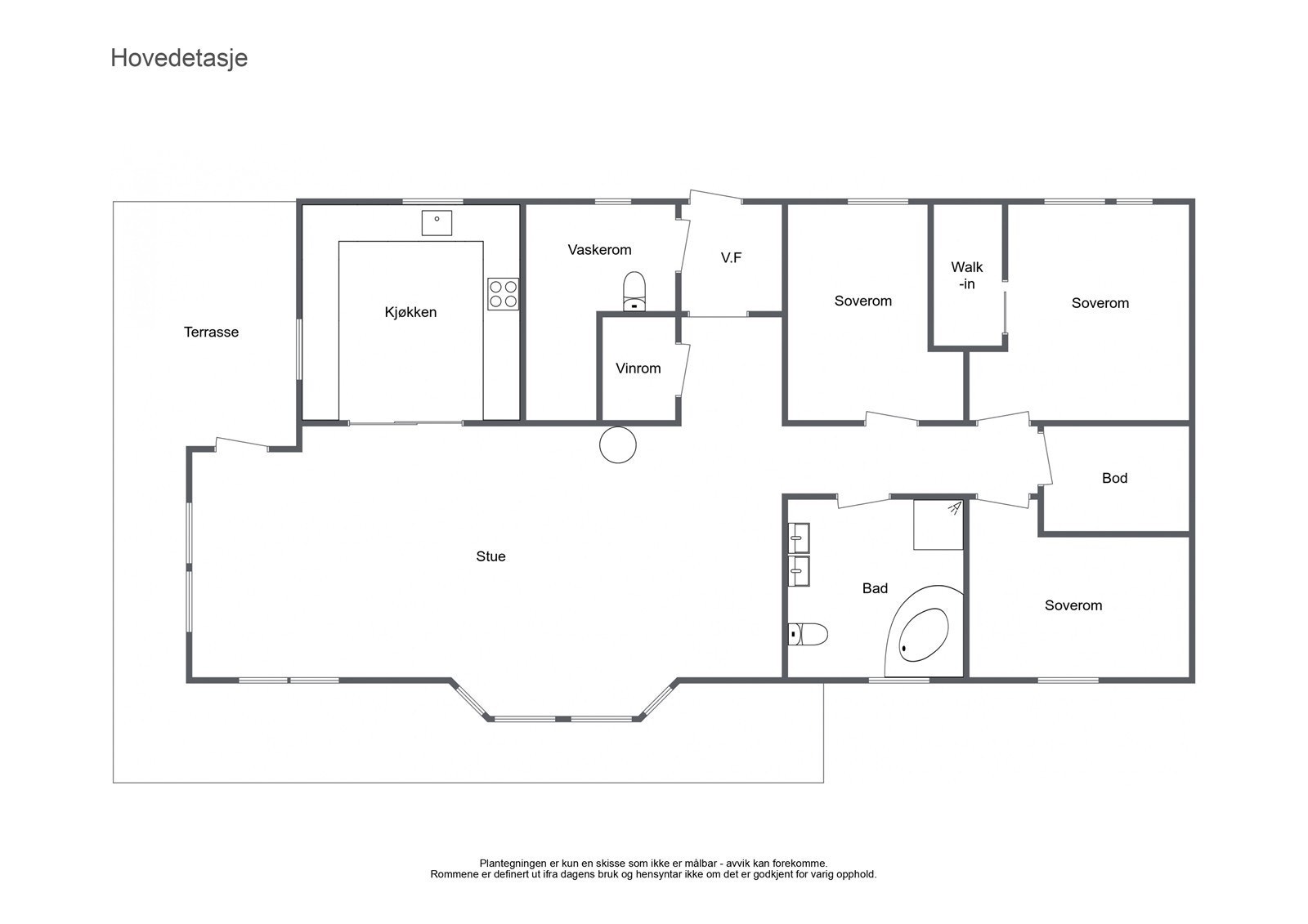 Plantegning 1 etasje Galleribilde