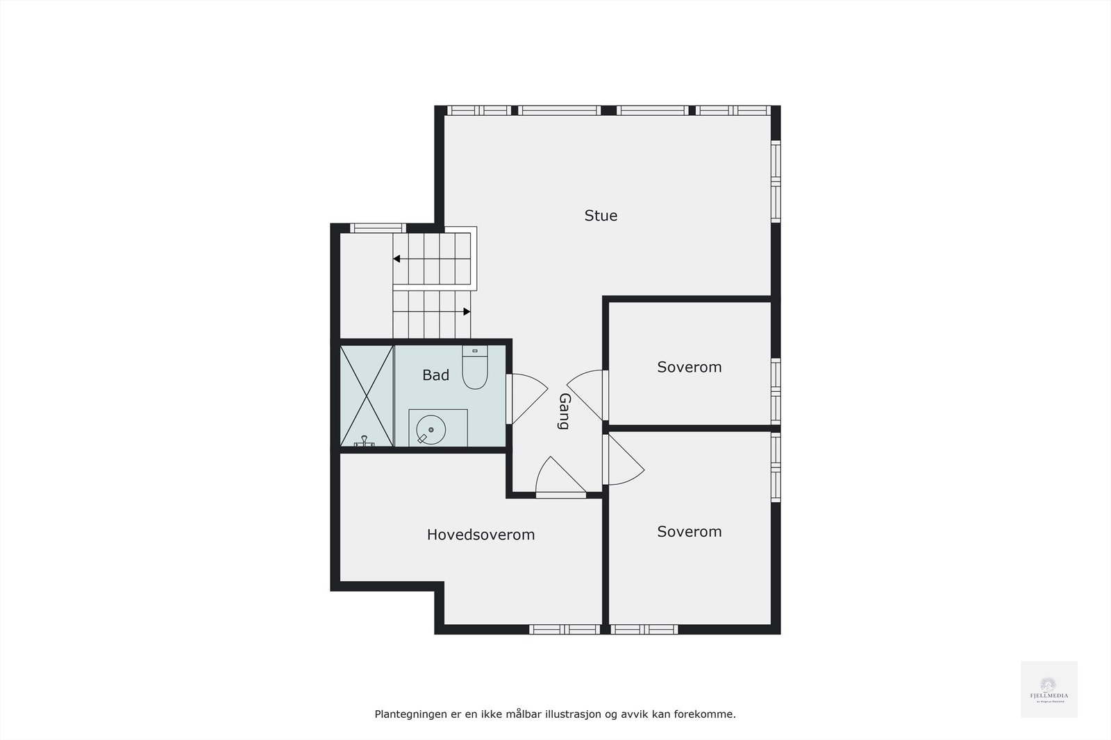 Plantegning 2. etg. Galleribilde