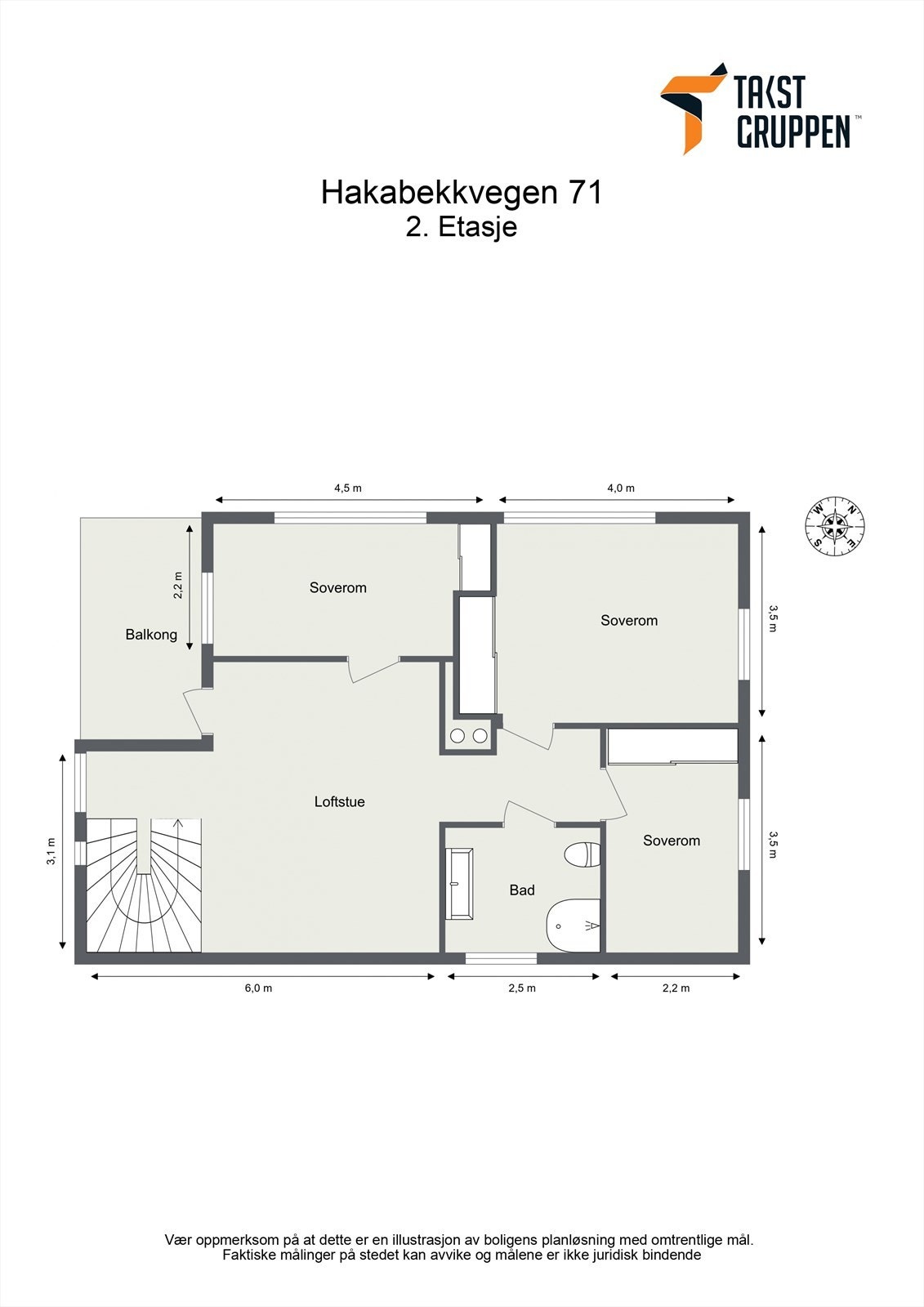 Plantegning 2. etasje Galleribilde