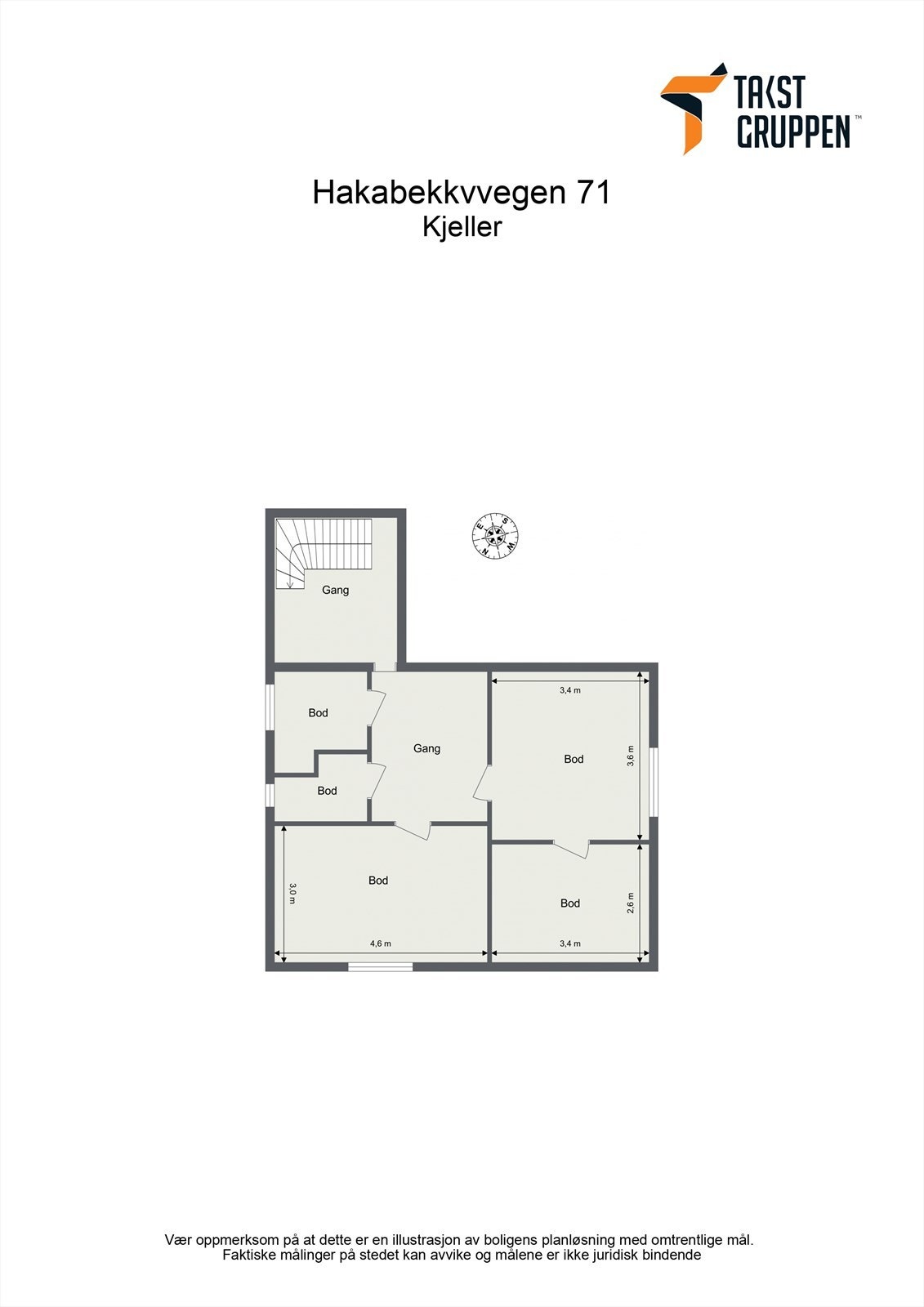 Plantegning kjeller Galleribilde