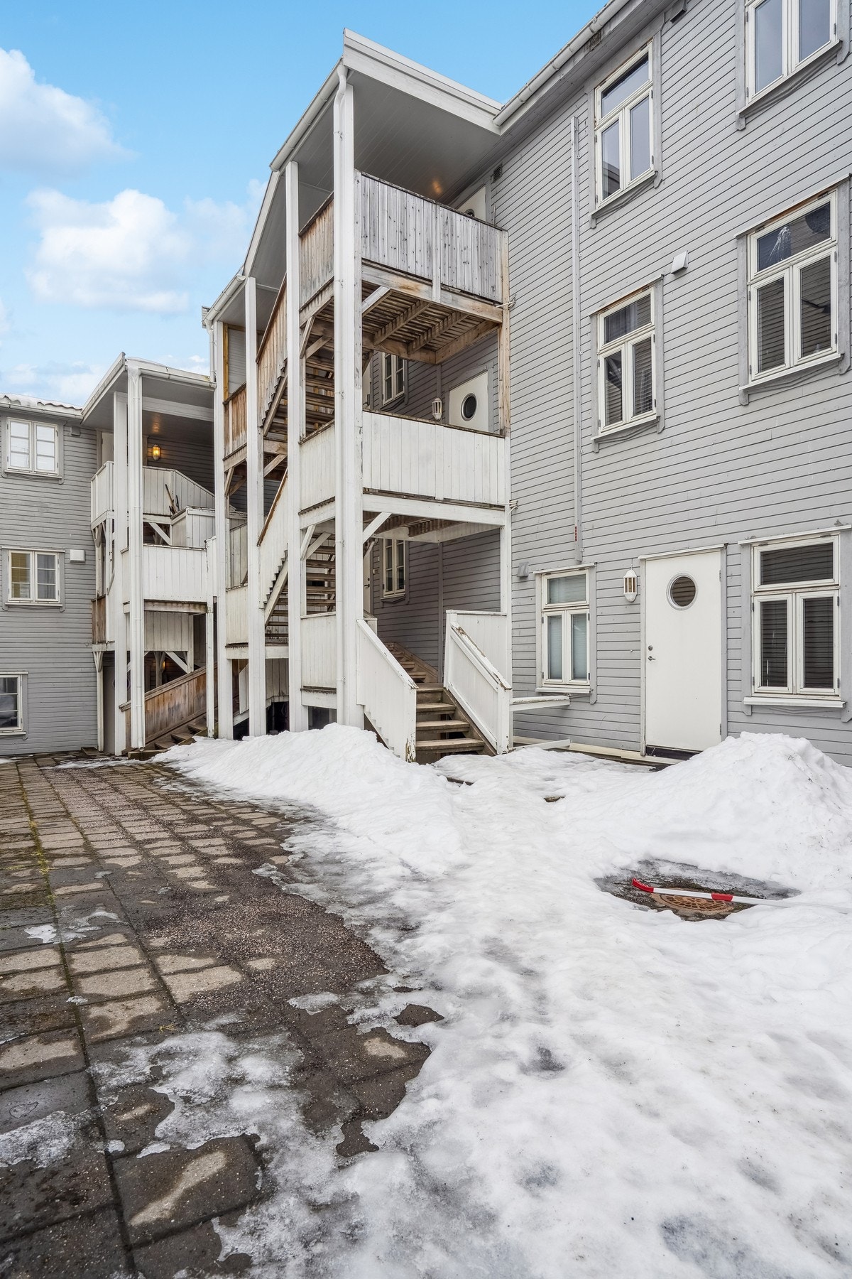 Fasade i bakgården. Galleribilde