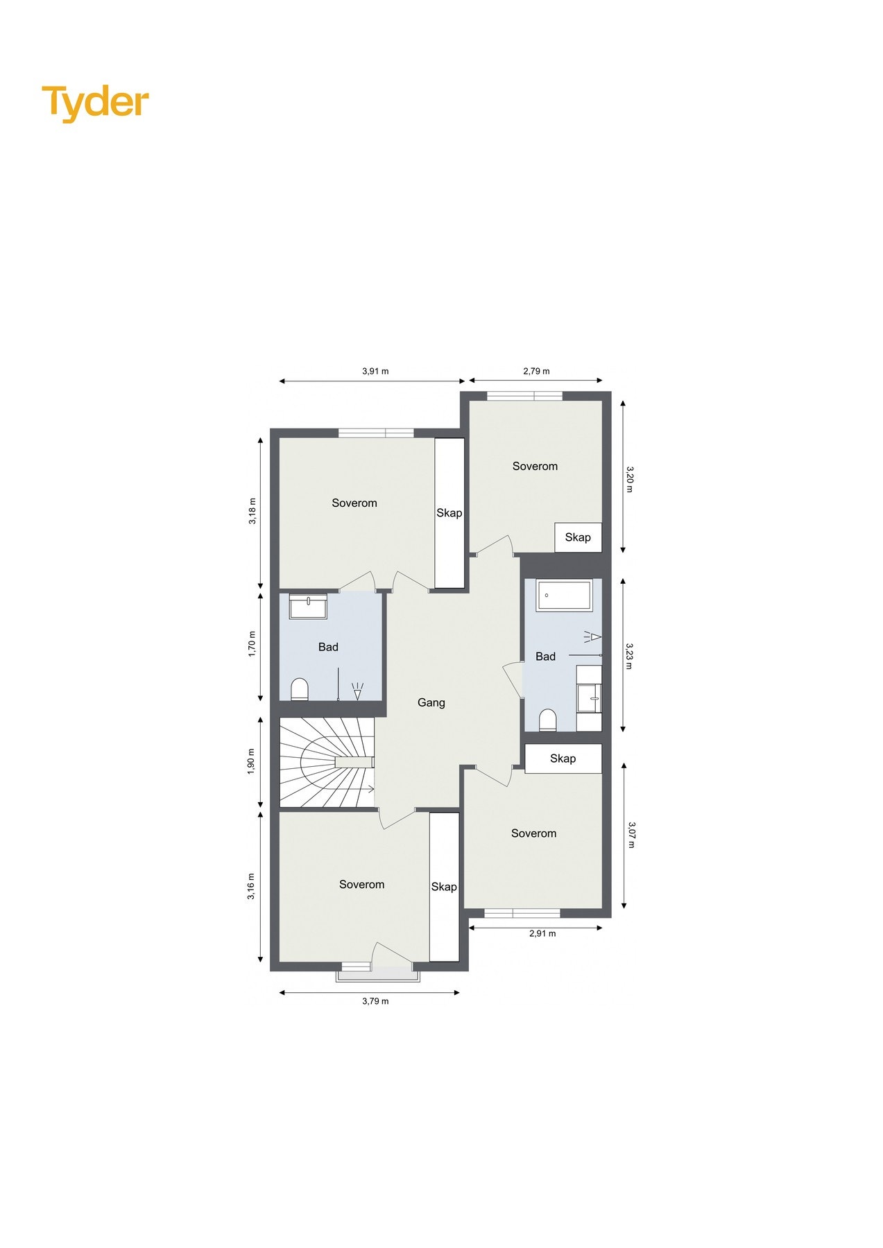 Plantegning 2.etasje. Galleribilde