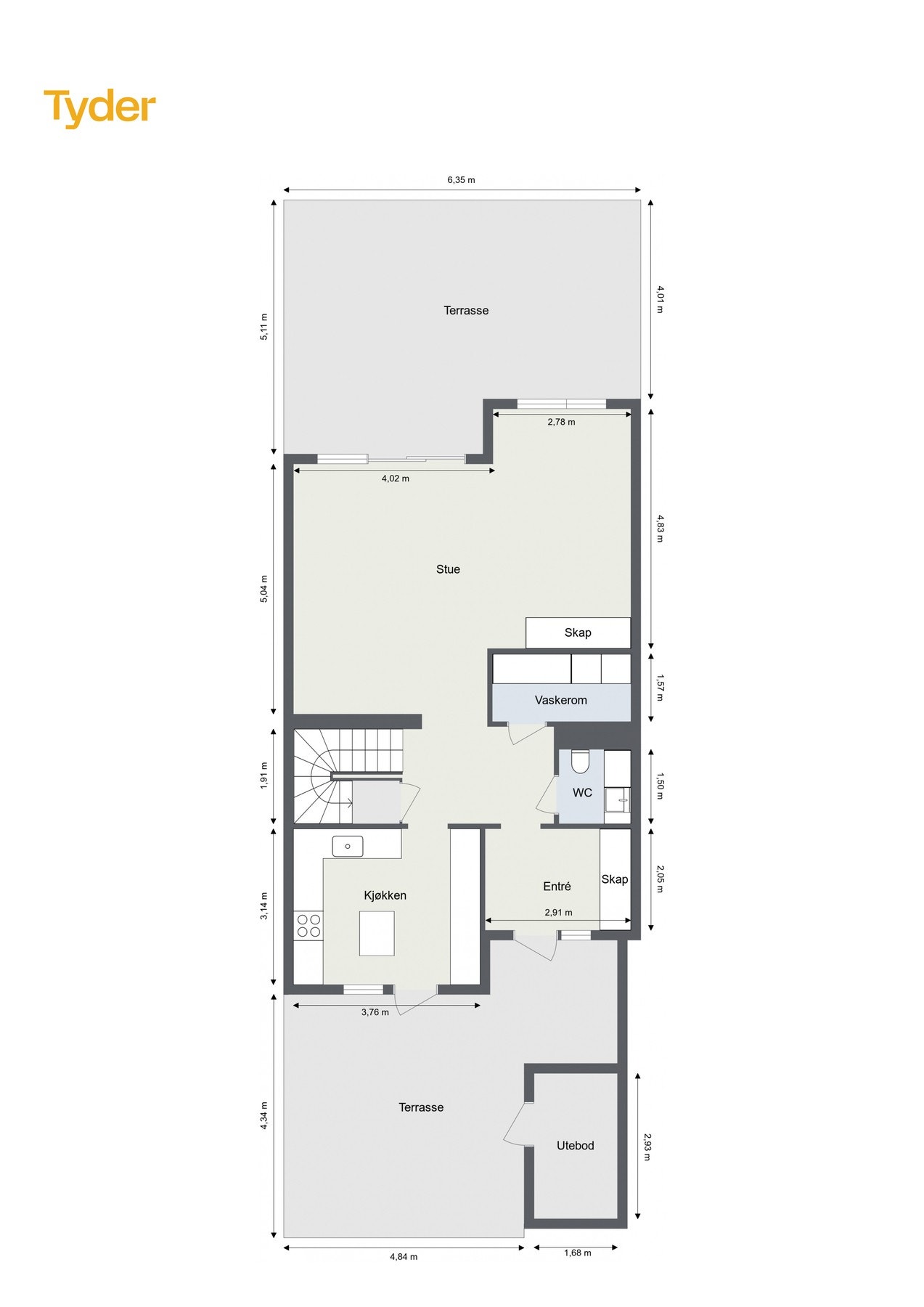 Plantegning 1.etasje. Galleribilde